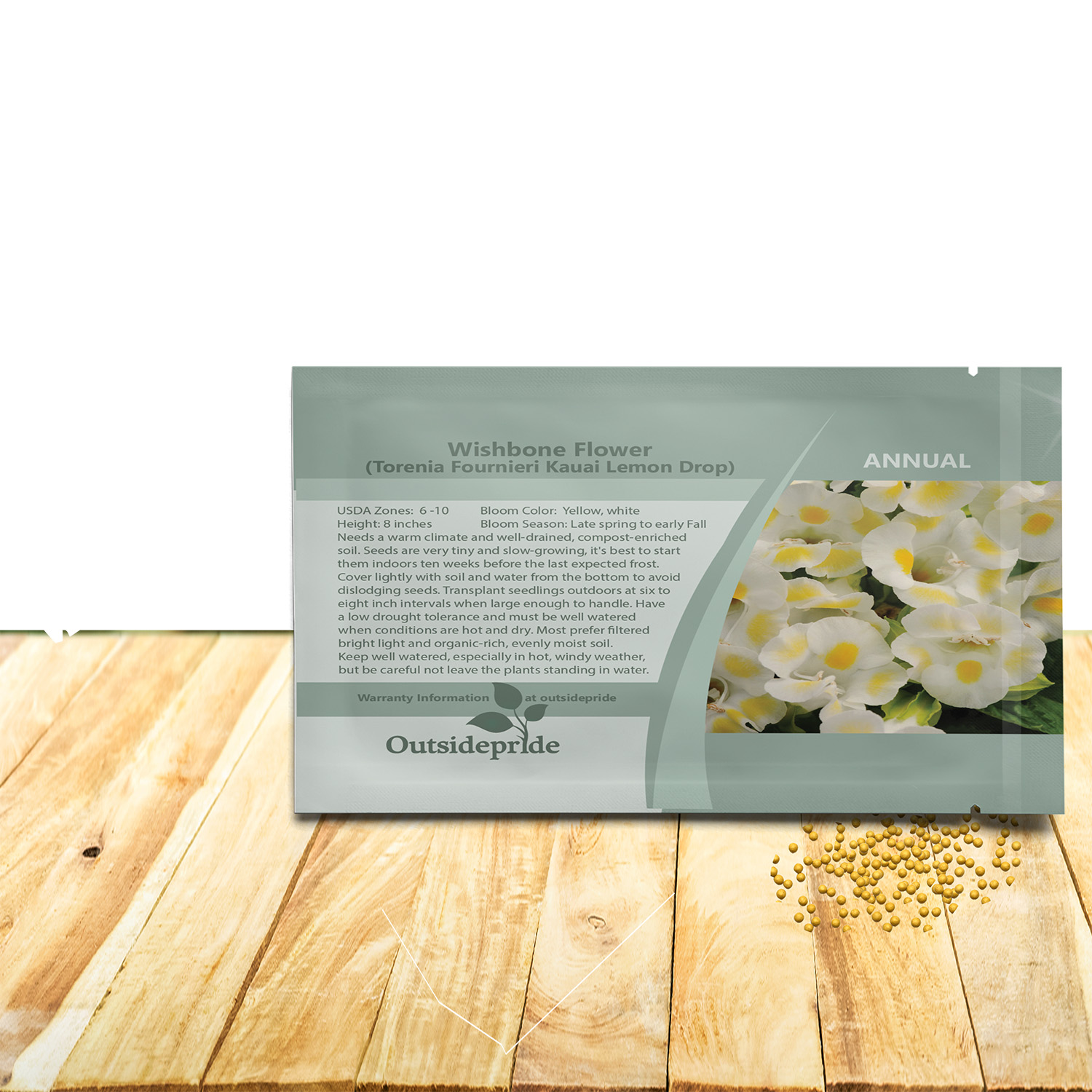 Torenia Fournieri Lemon Drop Flower Seeds