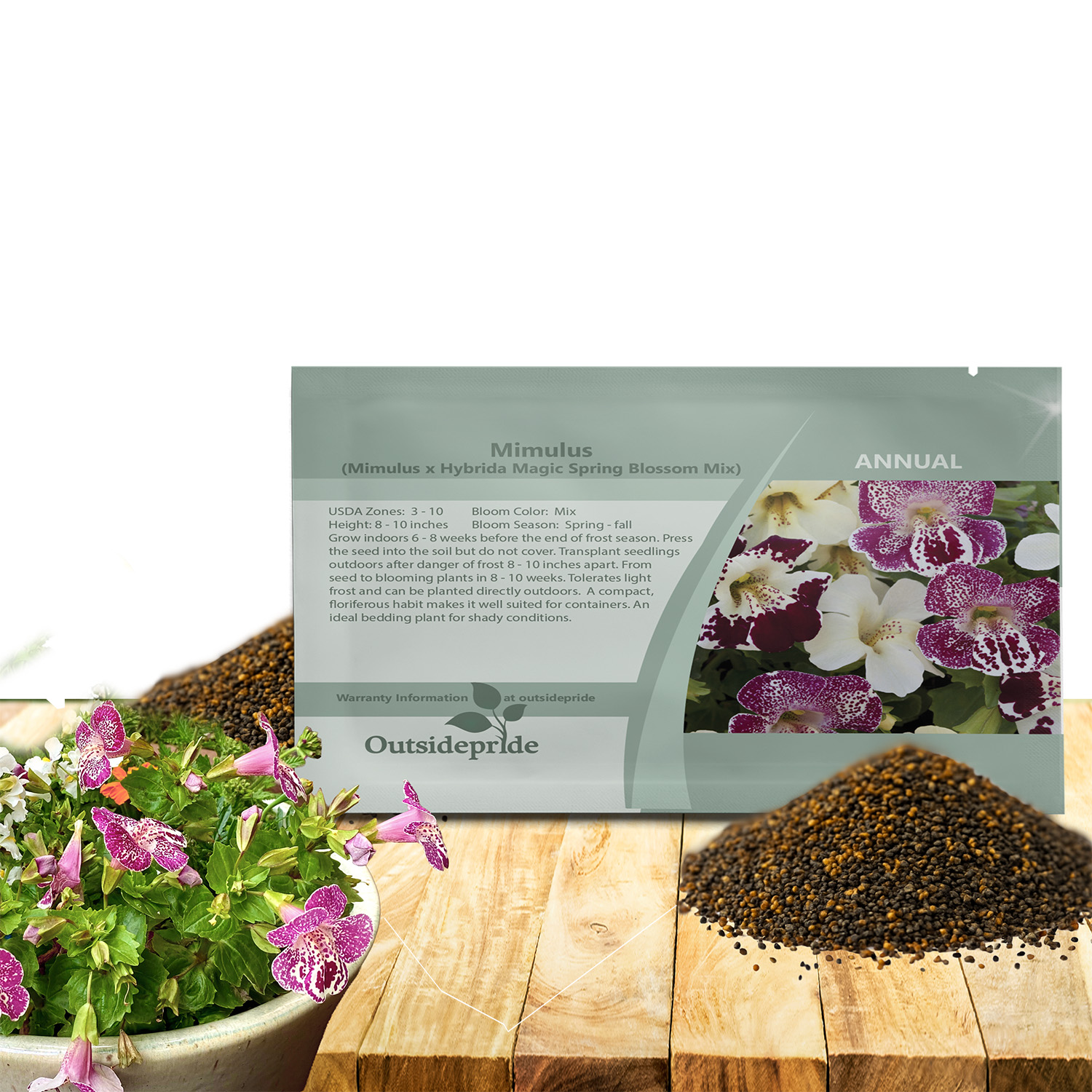 Mimulus Spring Mix Seeds For Planting