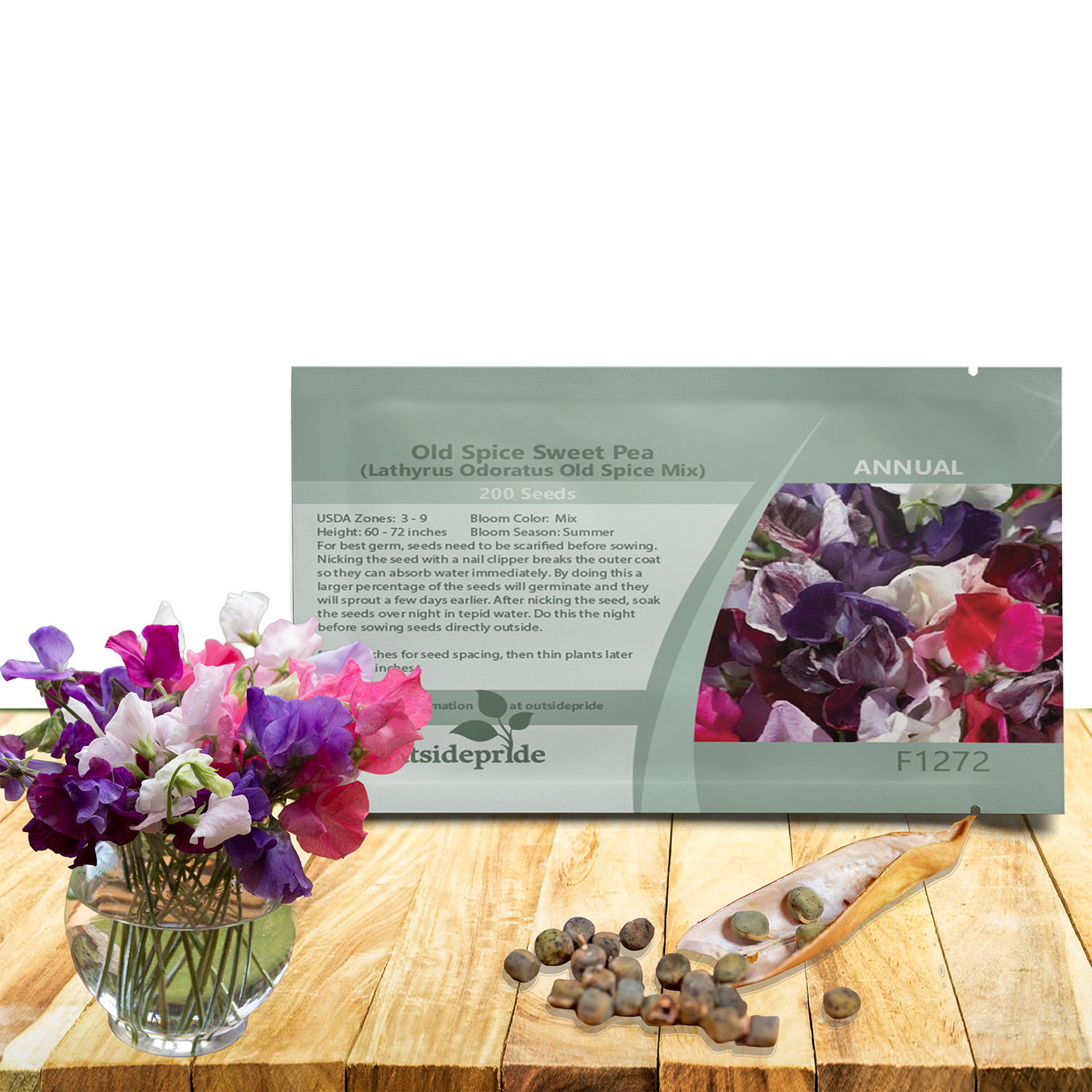 Sweet Pea Old Spice Mix Seed Packet