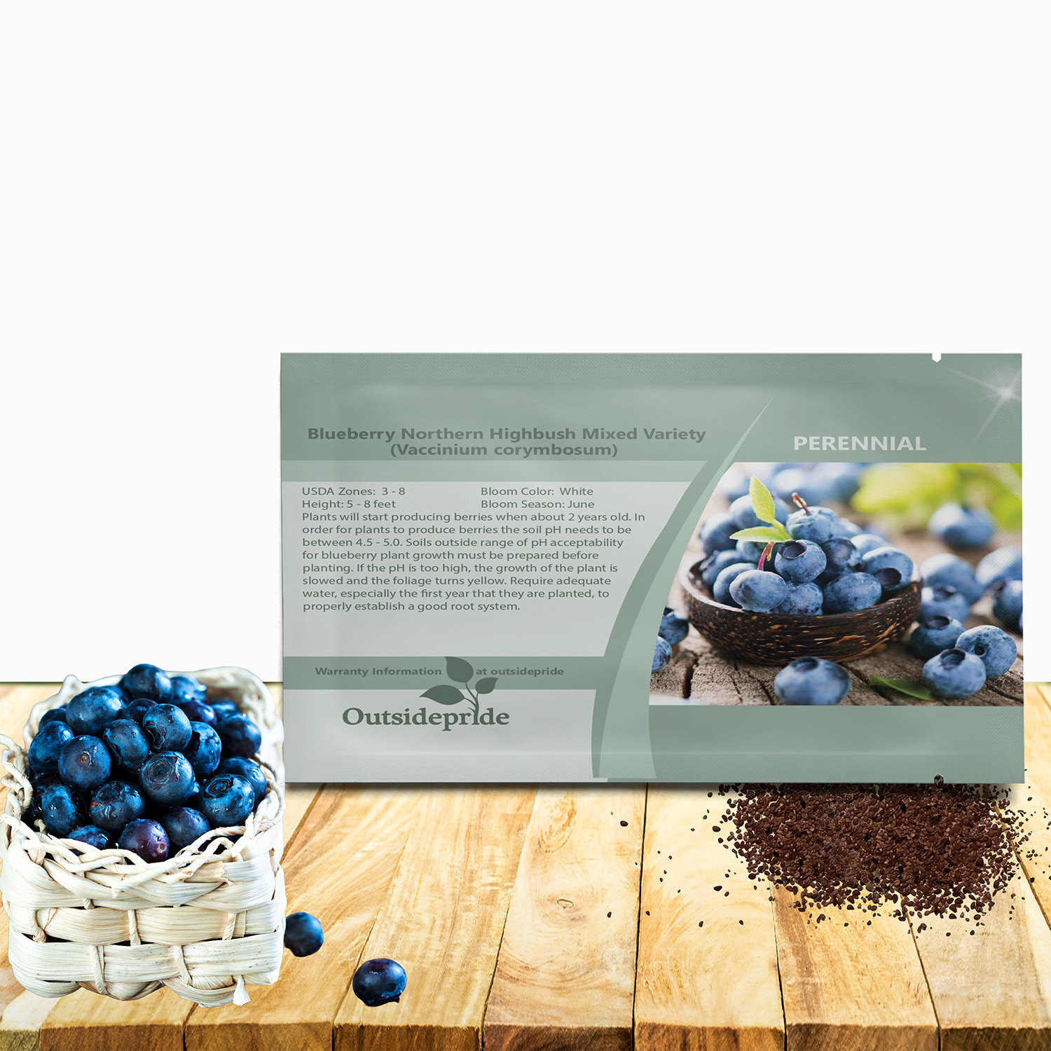 Vaccinium corymbosum Fruit Seed Packet