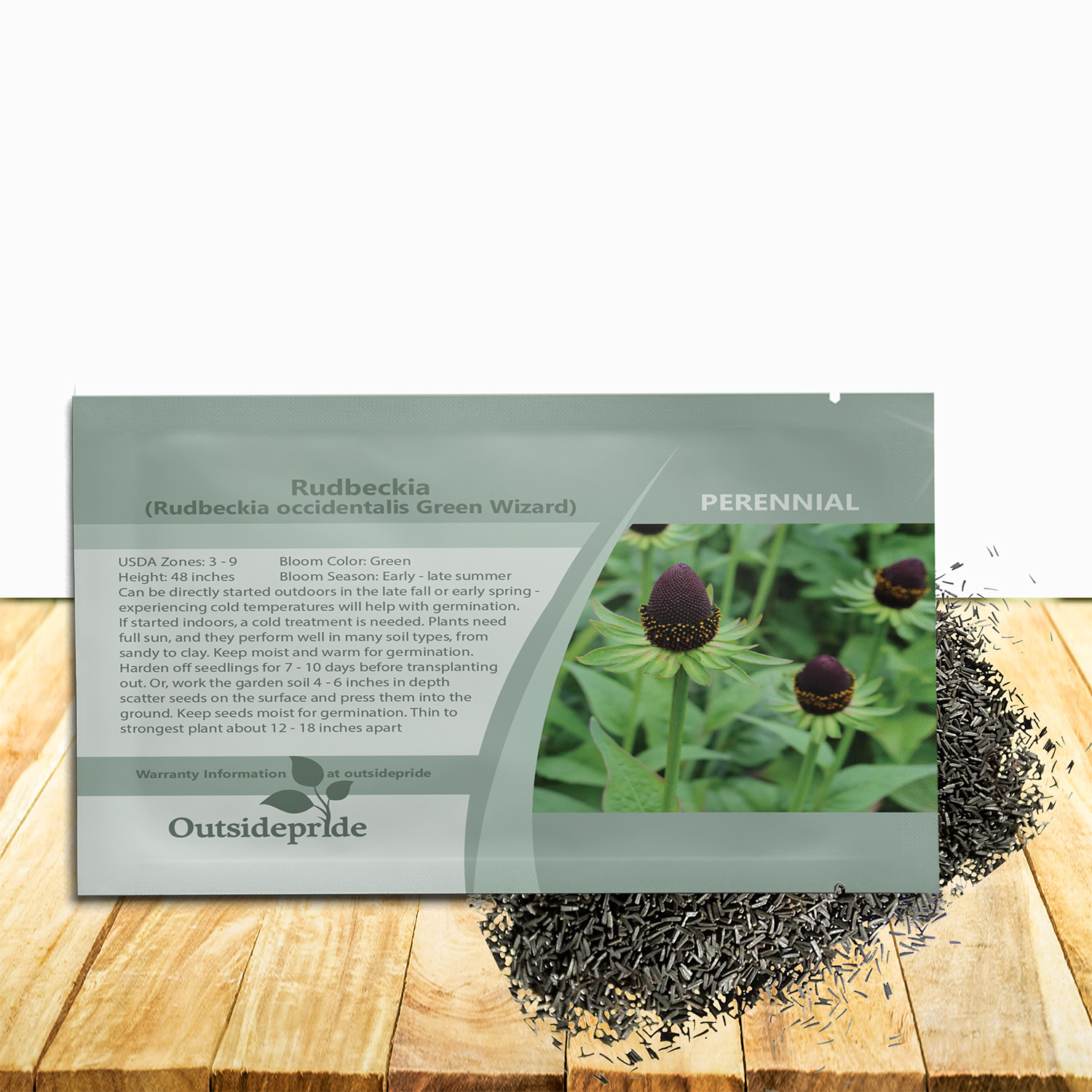 Rudbeckia Green Wizard Seed Packet