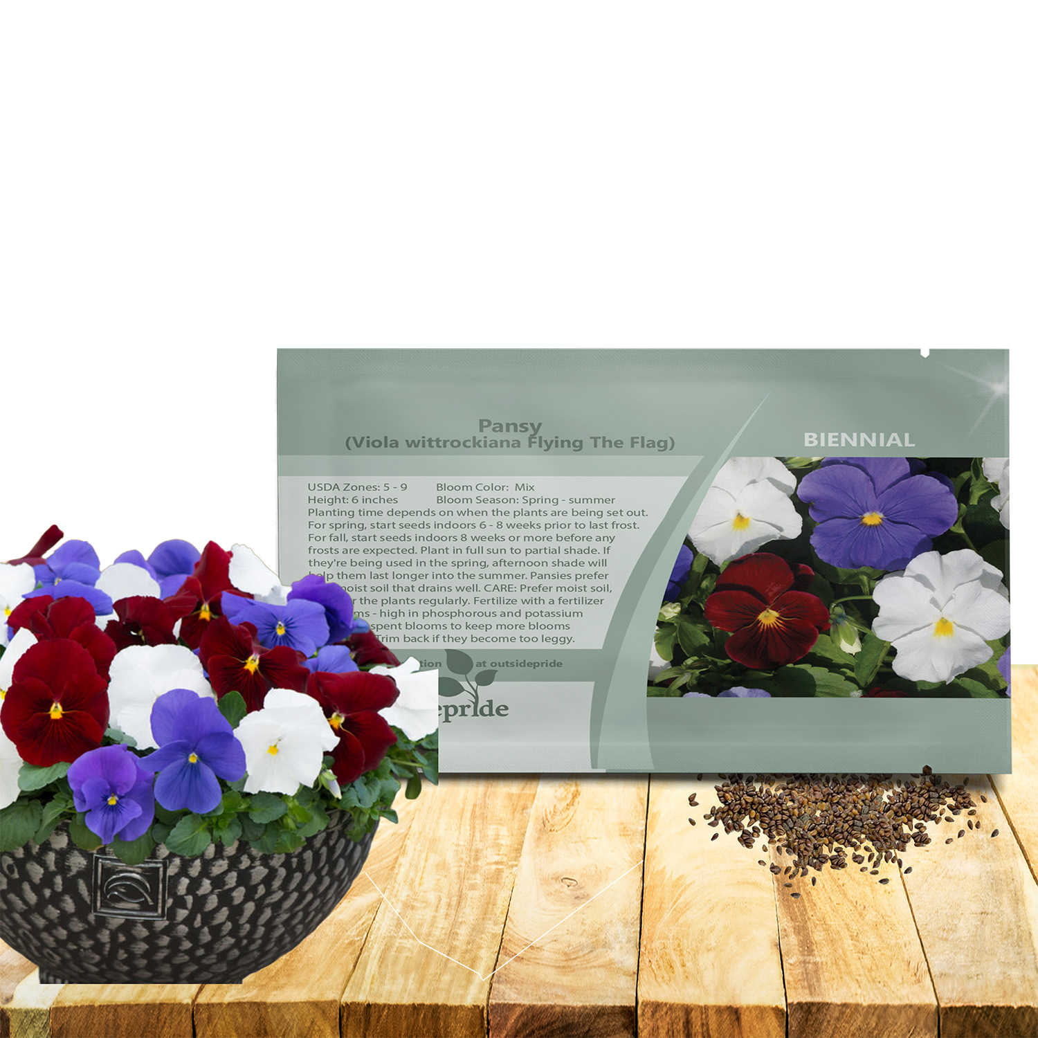 Pansy Flying The Flag Seeds For Planting