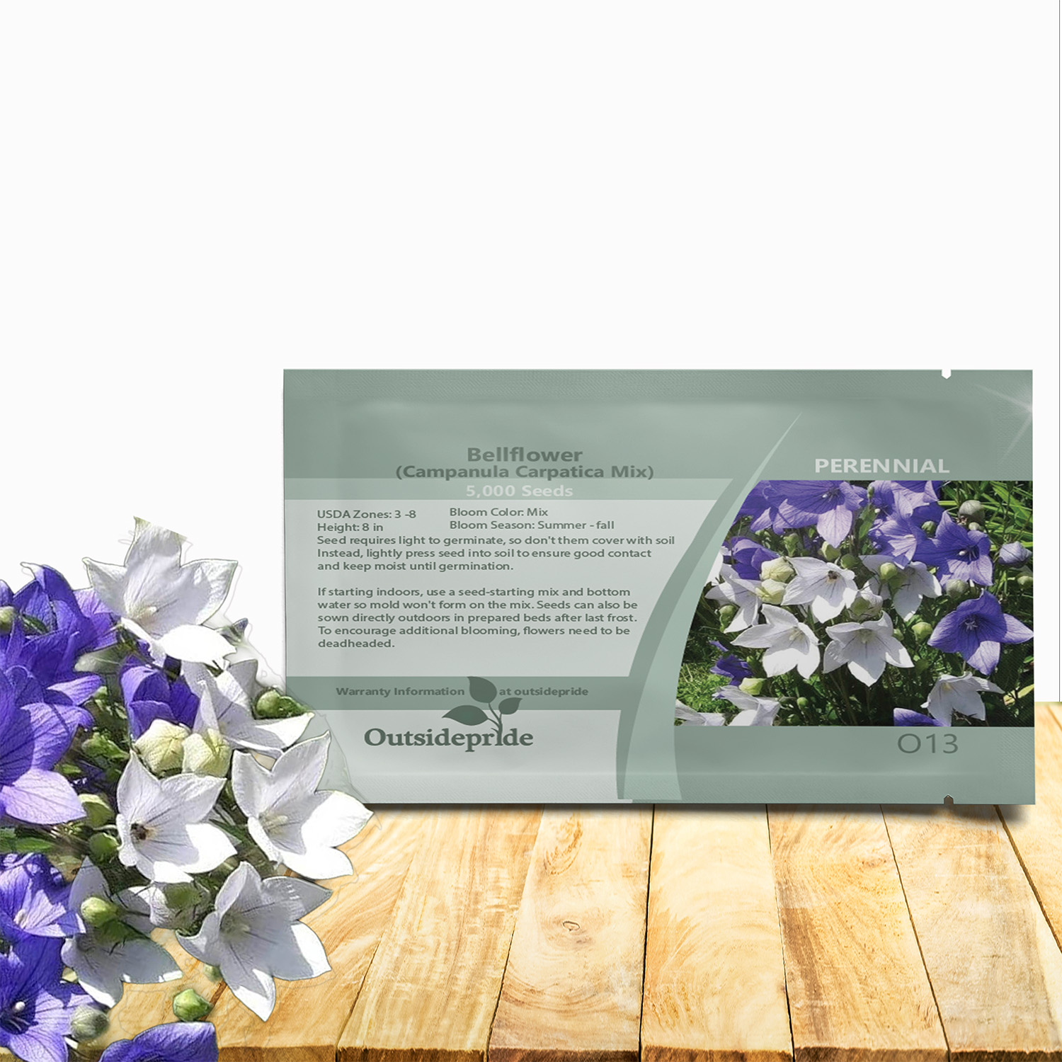 Bellflower Clips Flower Seed Mix