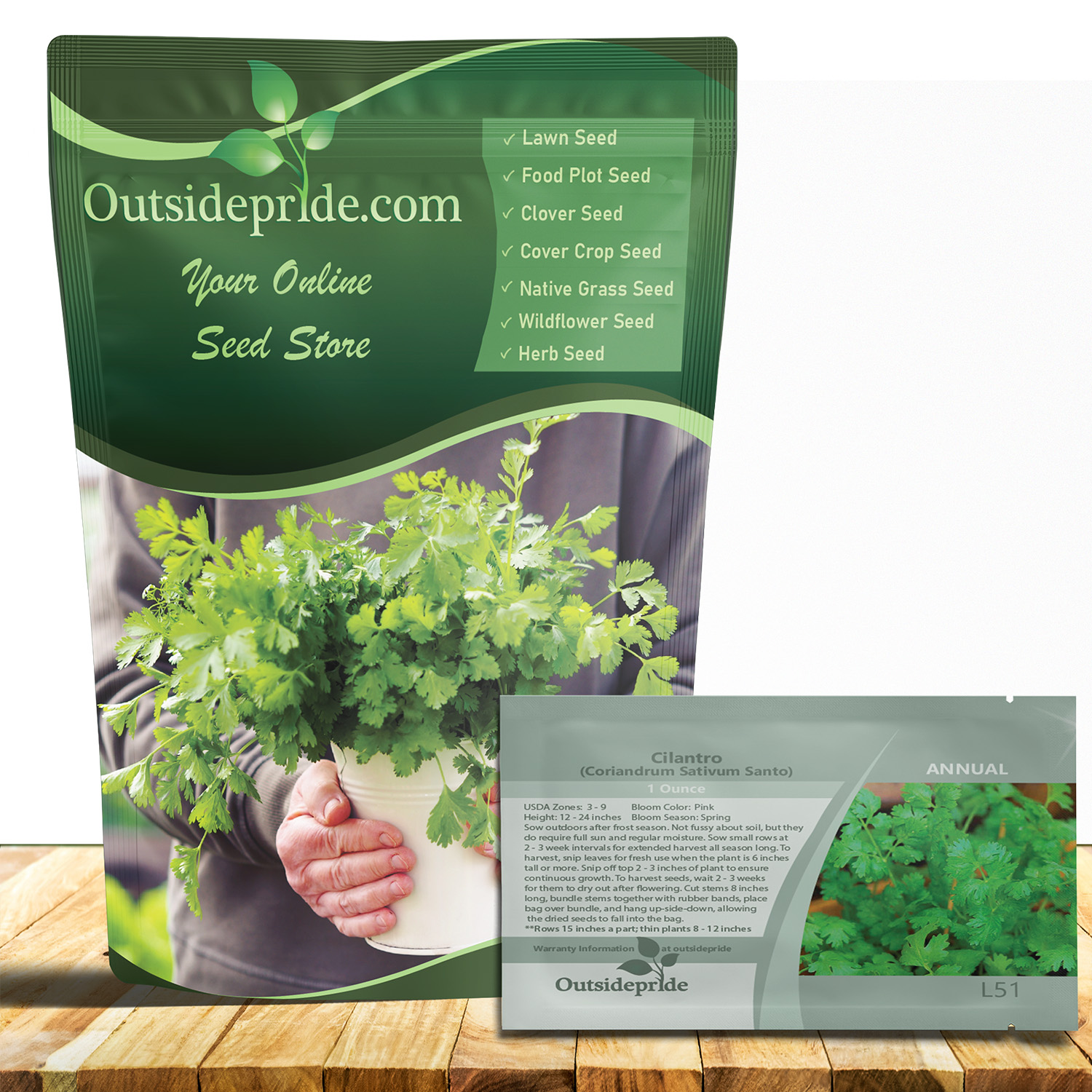 Cilantro Seed Packet Bulk