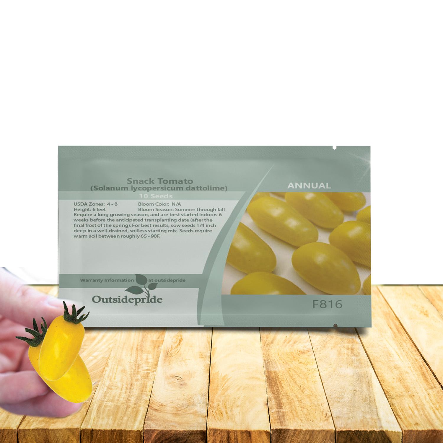 Snack Yellow Tomato Seed Packet