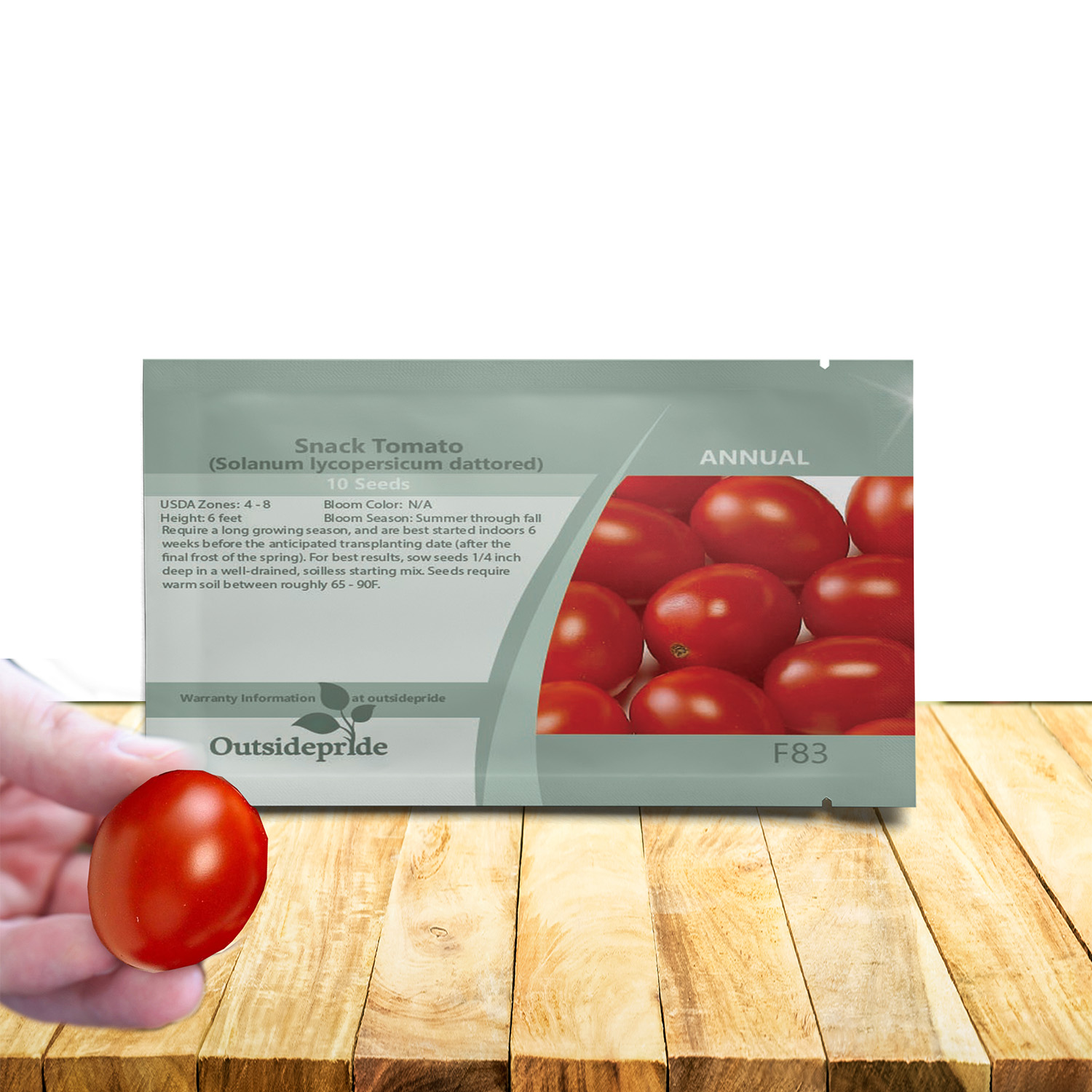 Snack Red Tomato Seed Packet