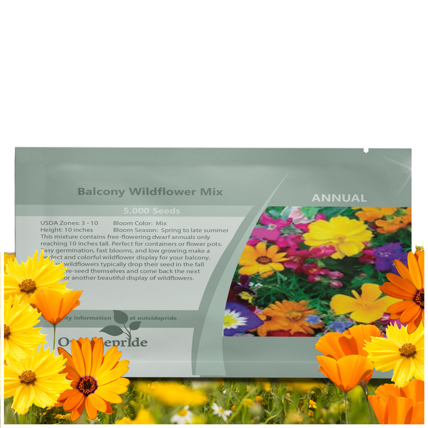 Balcony Wild Flower Seed Packet