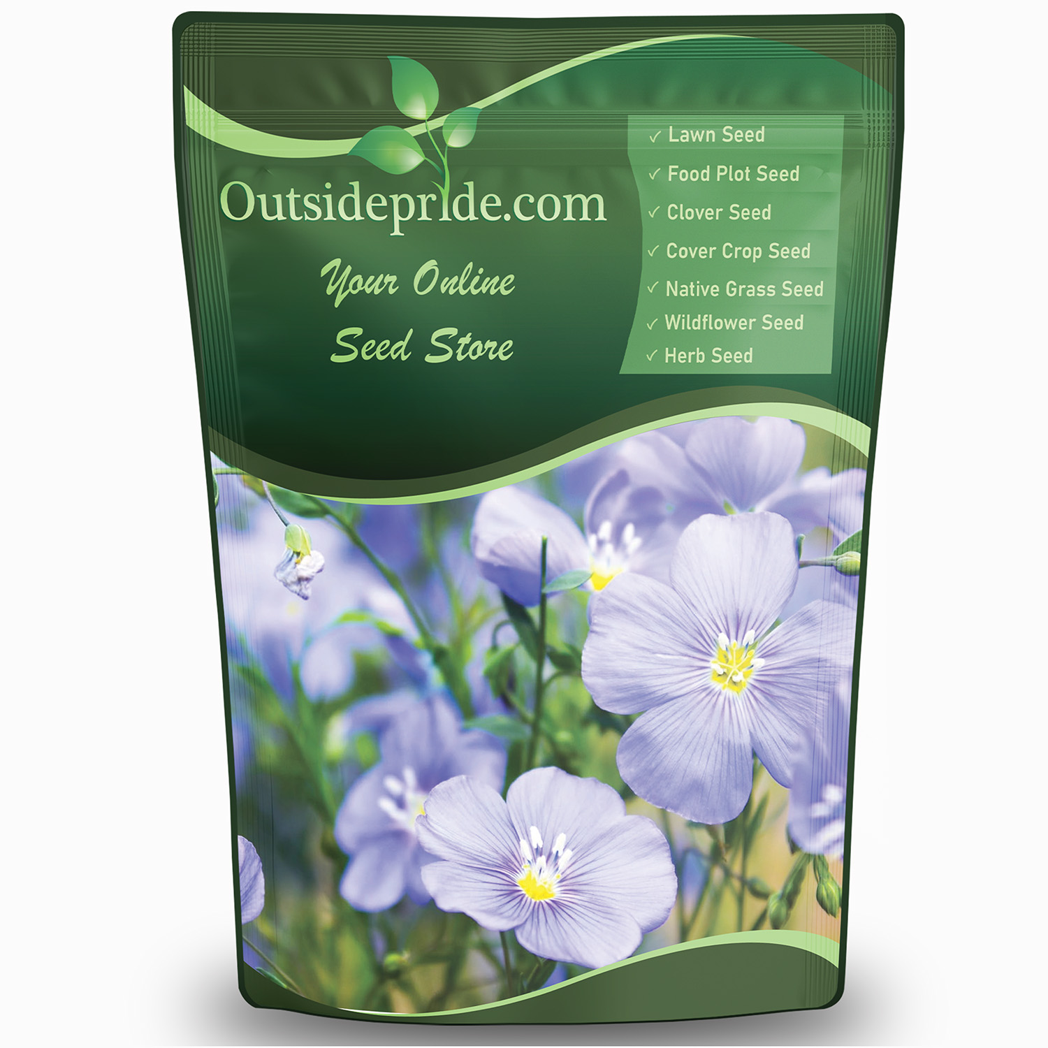 Blue Flax Wild Flower Seed Bag