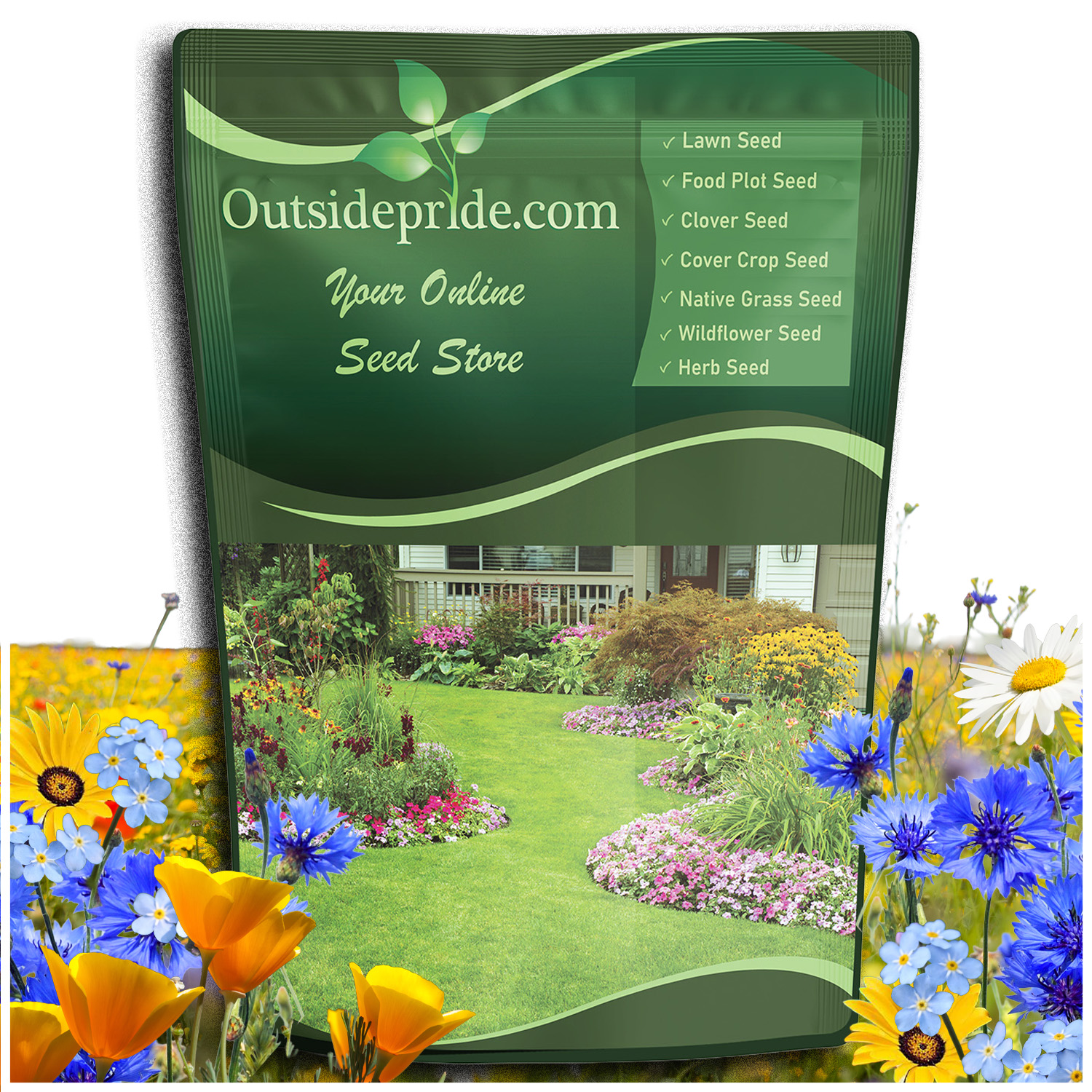 Low Growing Wild Flowers Seed Bag