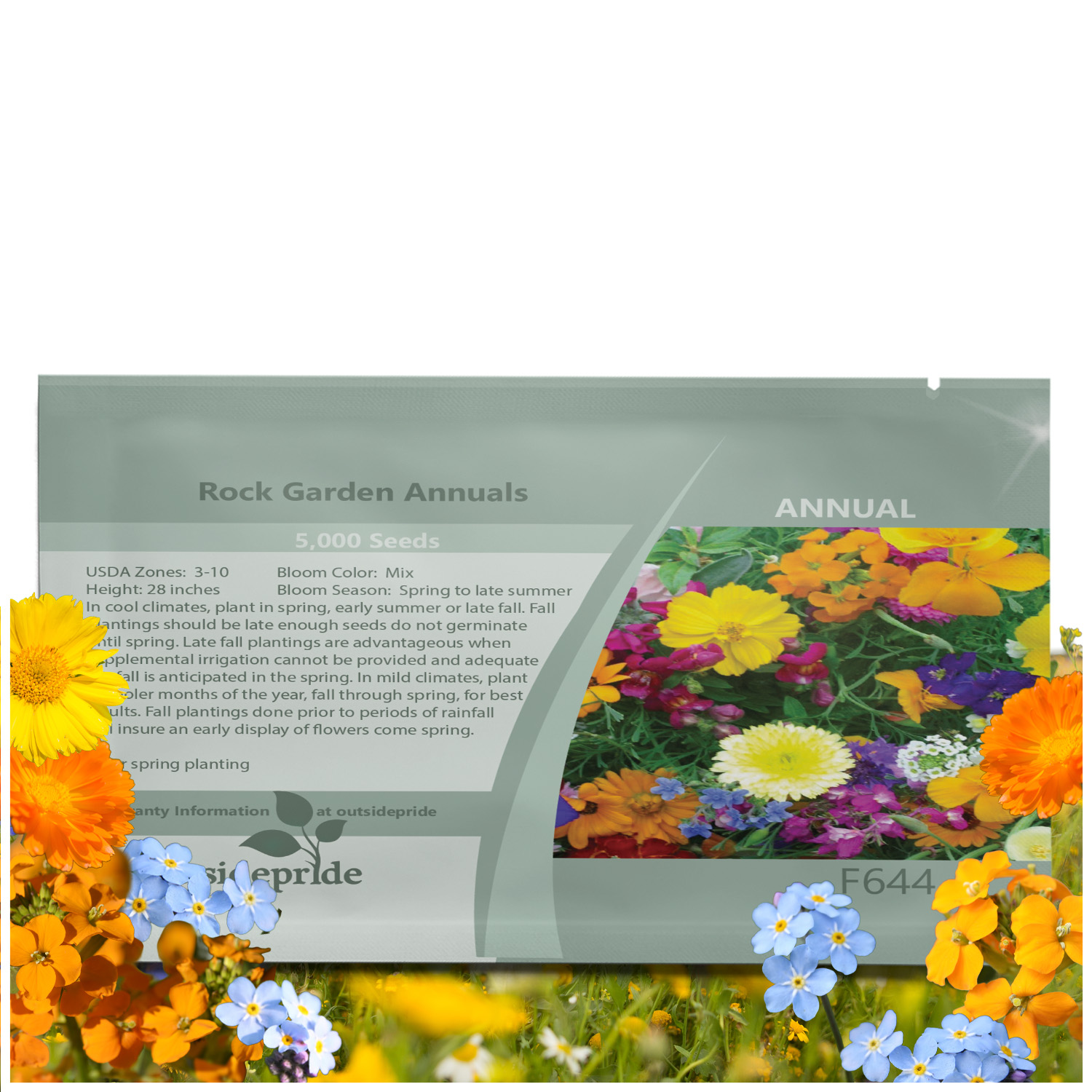 Rock Garden Annual Seed Packet