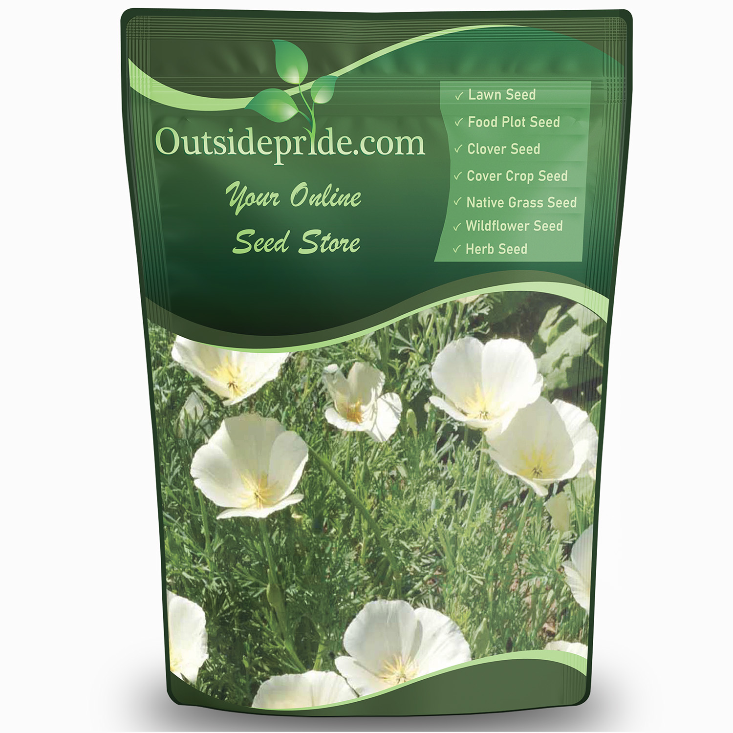 California Poppy White Bulk Seeds