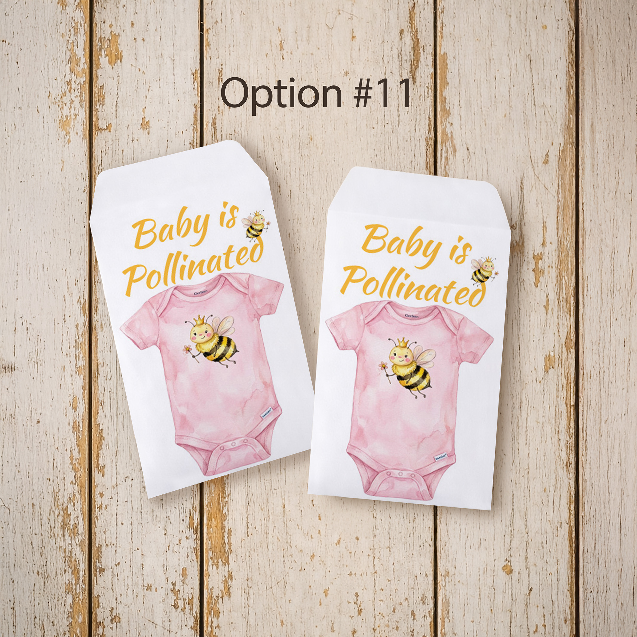 Baby Announcement Seed Packet Favor Option 1