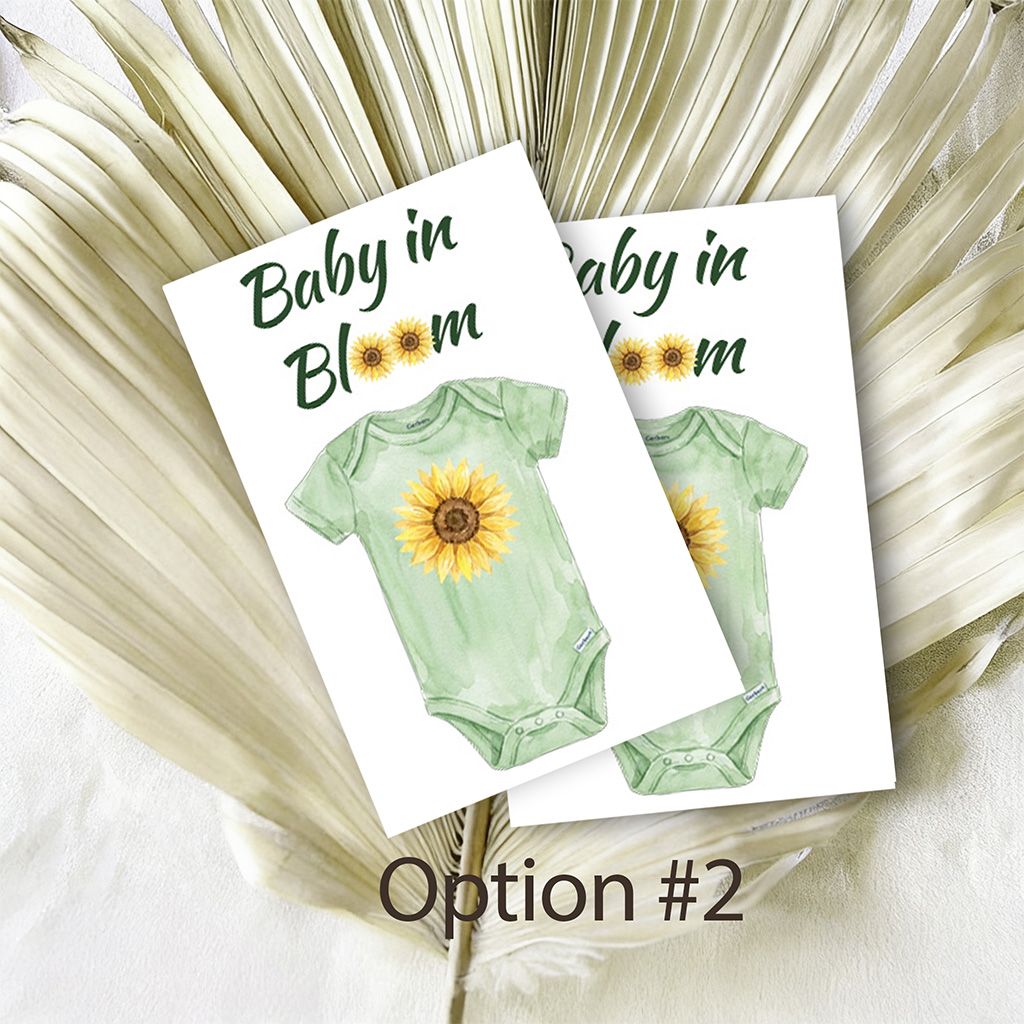 Baby Announcement Seed Packet Favor Option 2