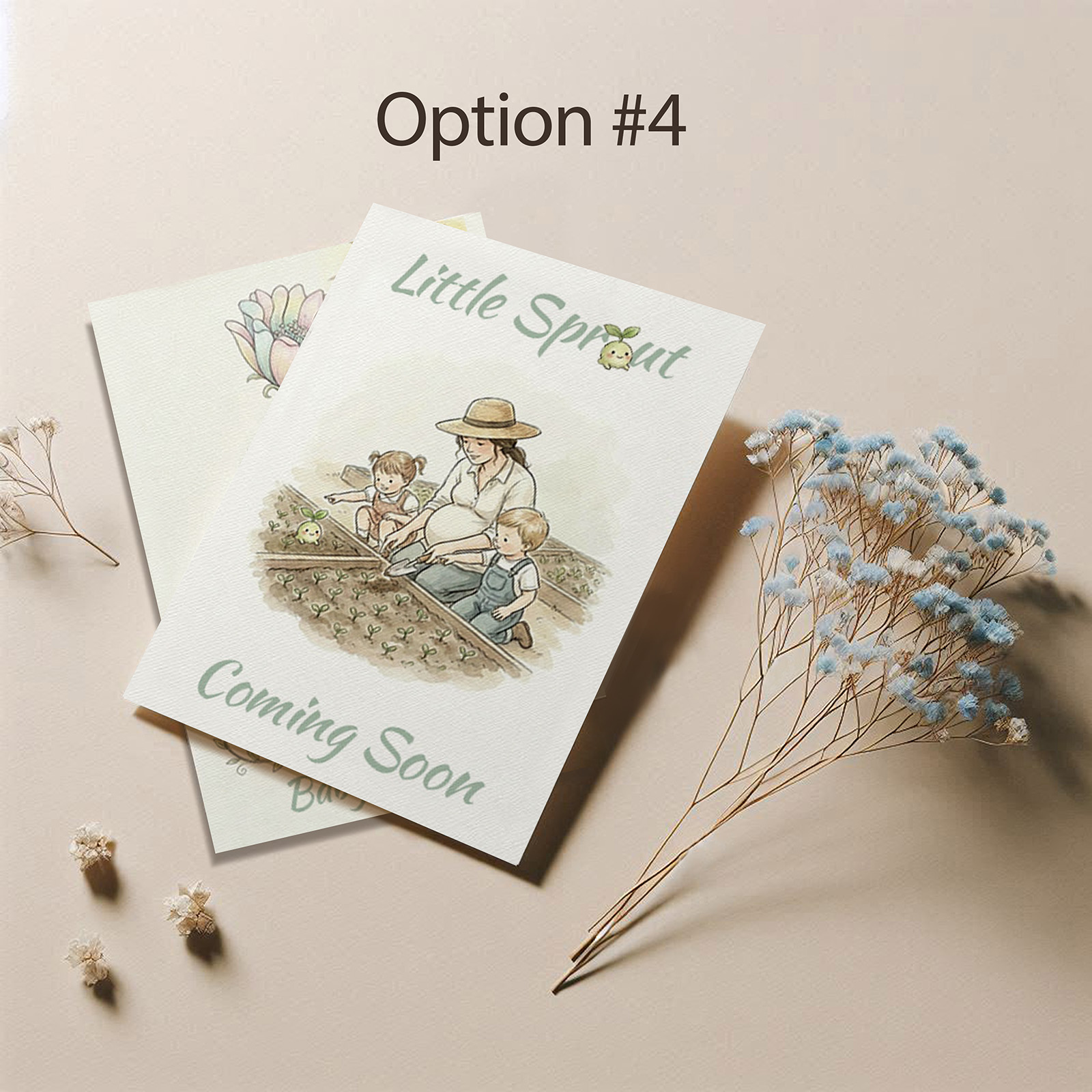 Baby Announcement Seed Packet Favor Option 4