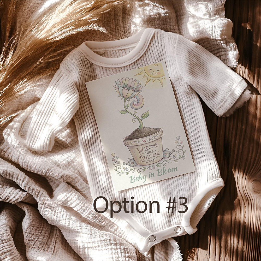 Baby Announcement Seed Packet Favor Option 3