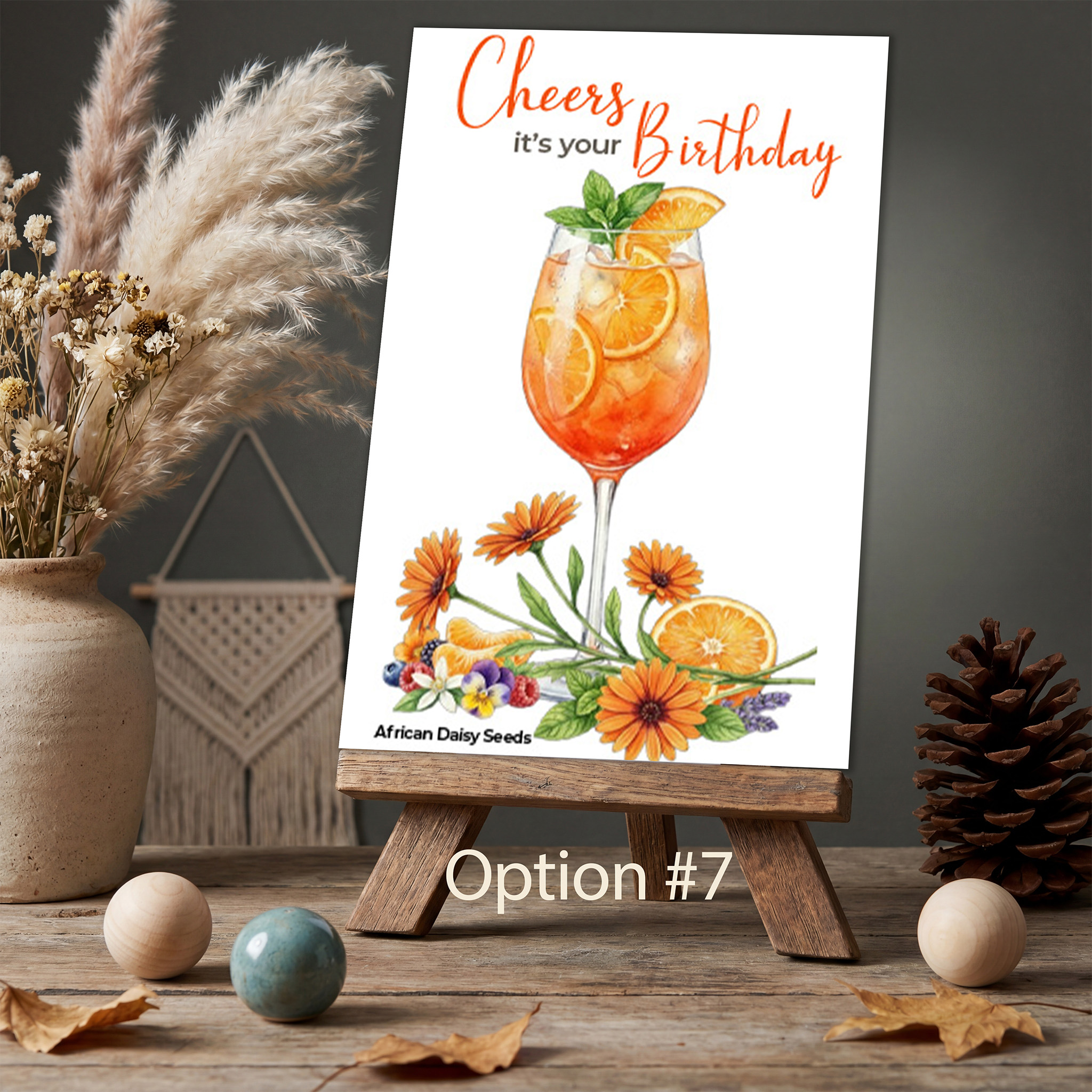Birthday Seed Packet Favor Option 7
