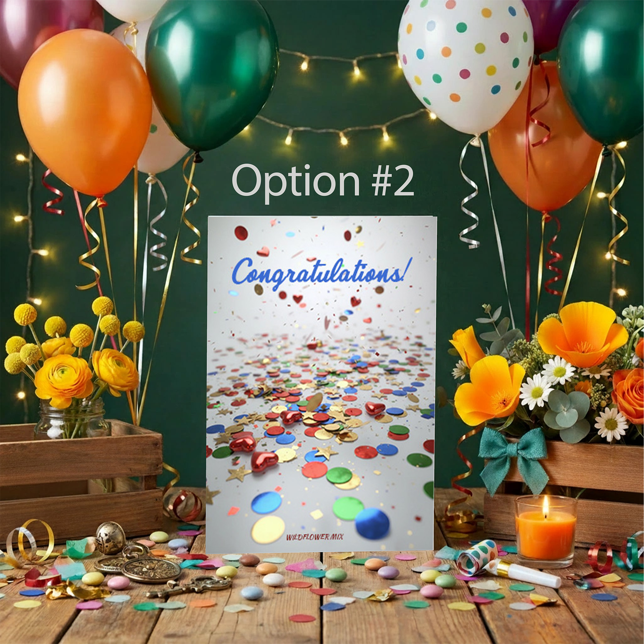 Congratulations Seed Packet Favor Option 2