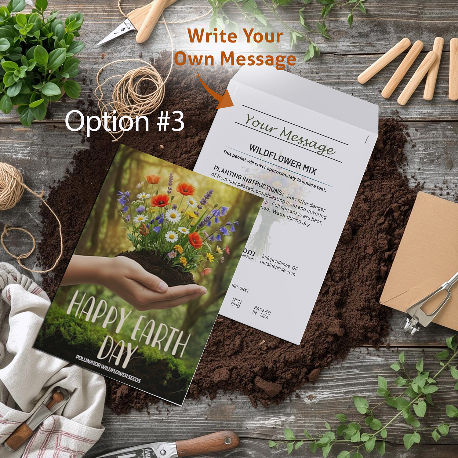 Earth Day Seed Packet Favor Option 3