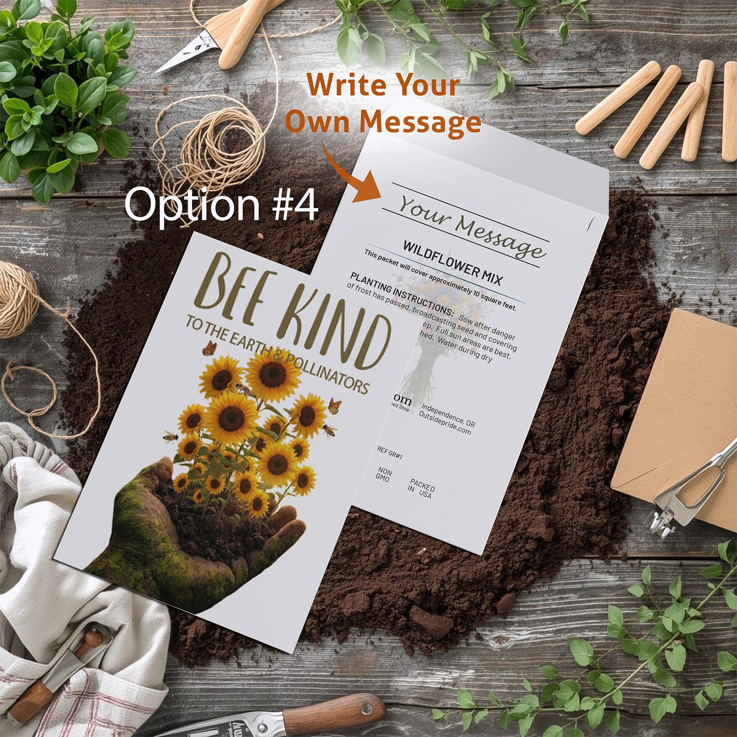 Earth Day Seed Packet Favor Option 4