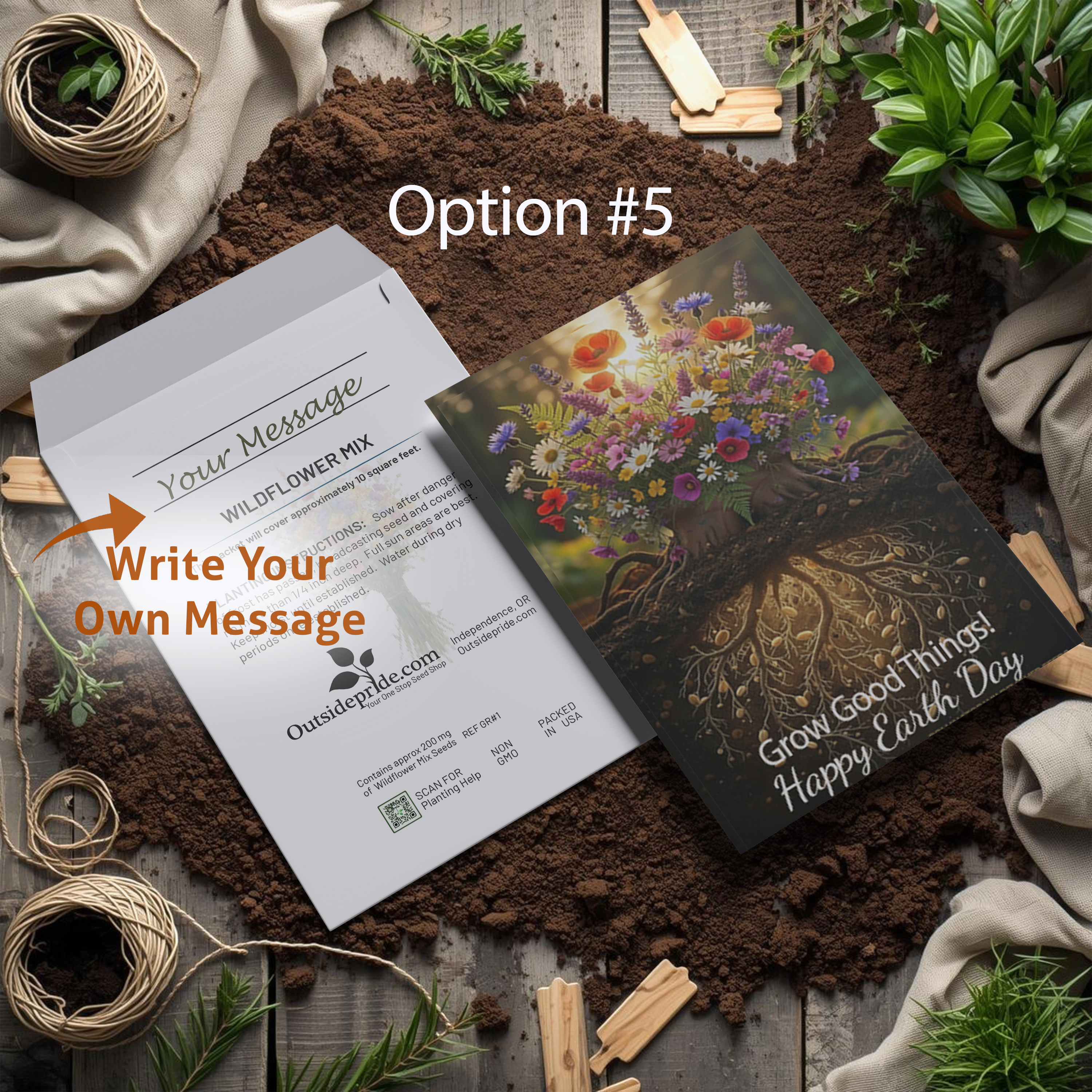 Earth Day Seed Packet Favor Option 5