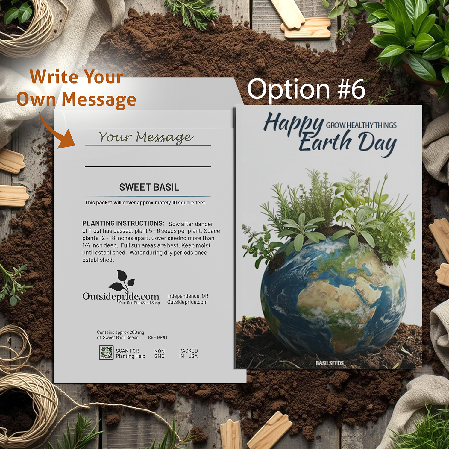 Earth Day Seed Packet Favor Option 6