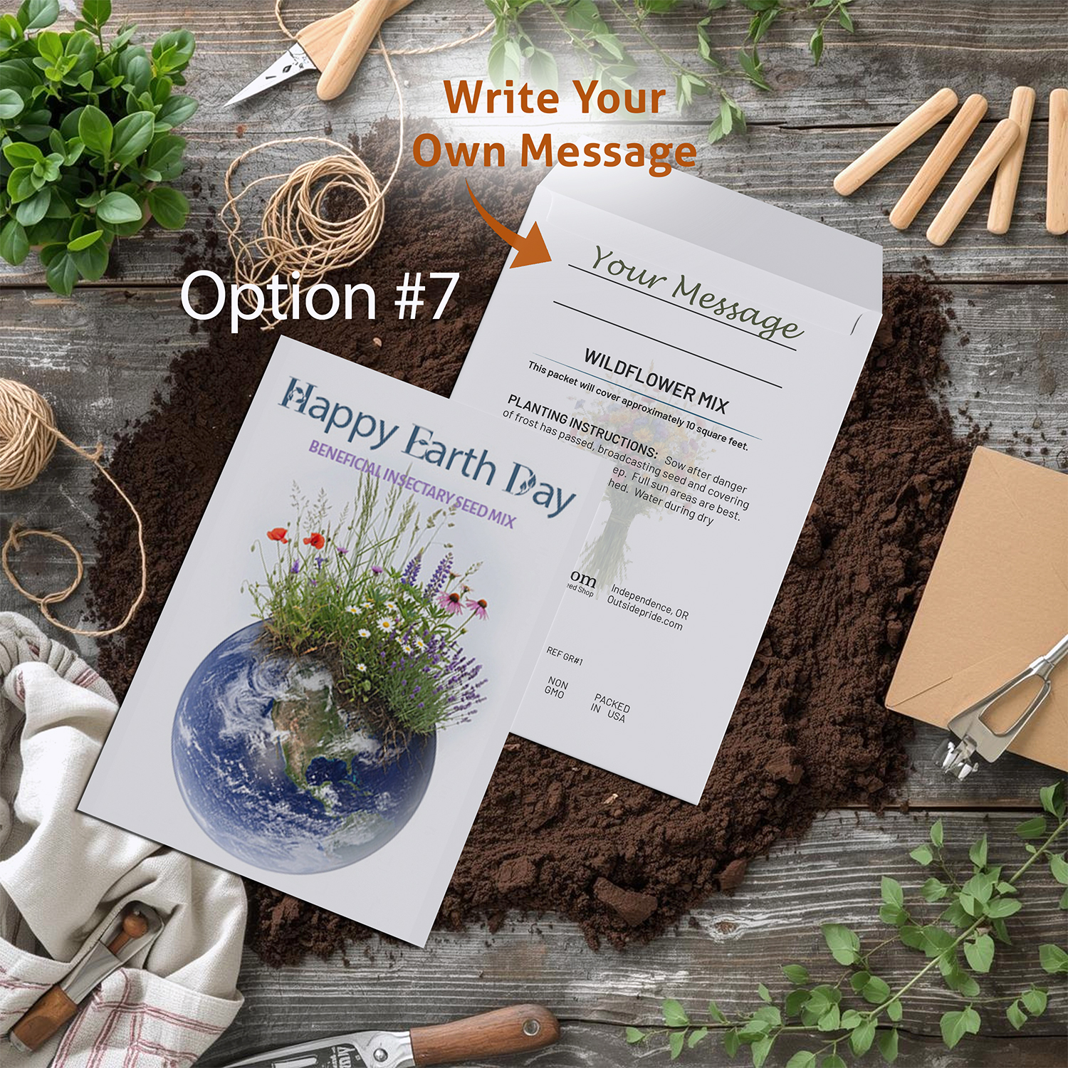 Earth Day Seed Packet Favor Option 7