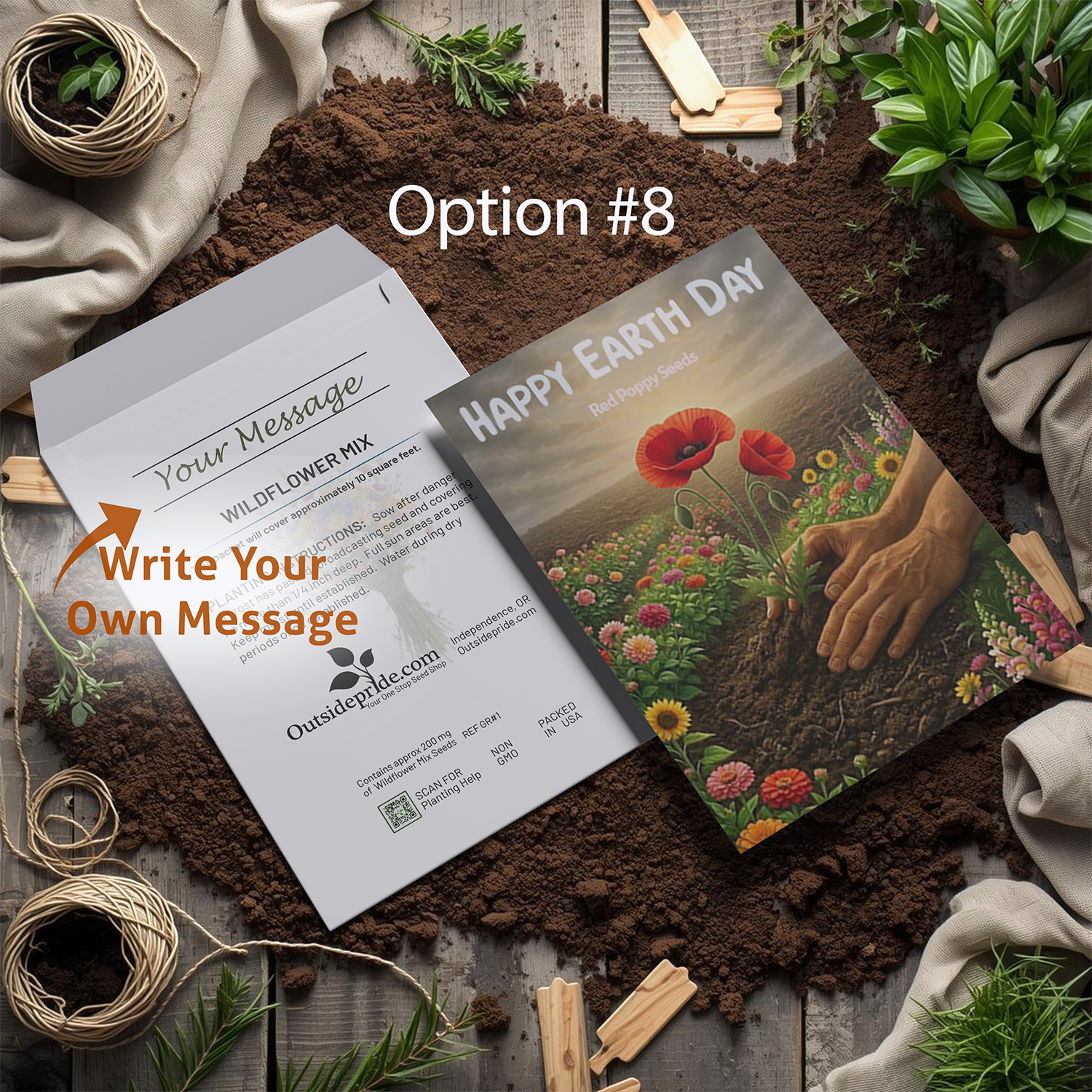 Earth Day Seed Packet Favor Option 8