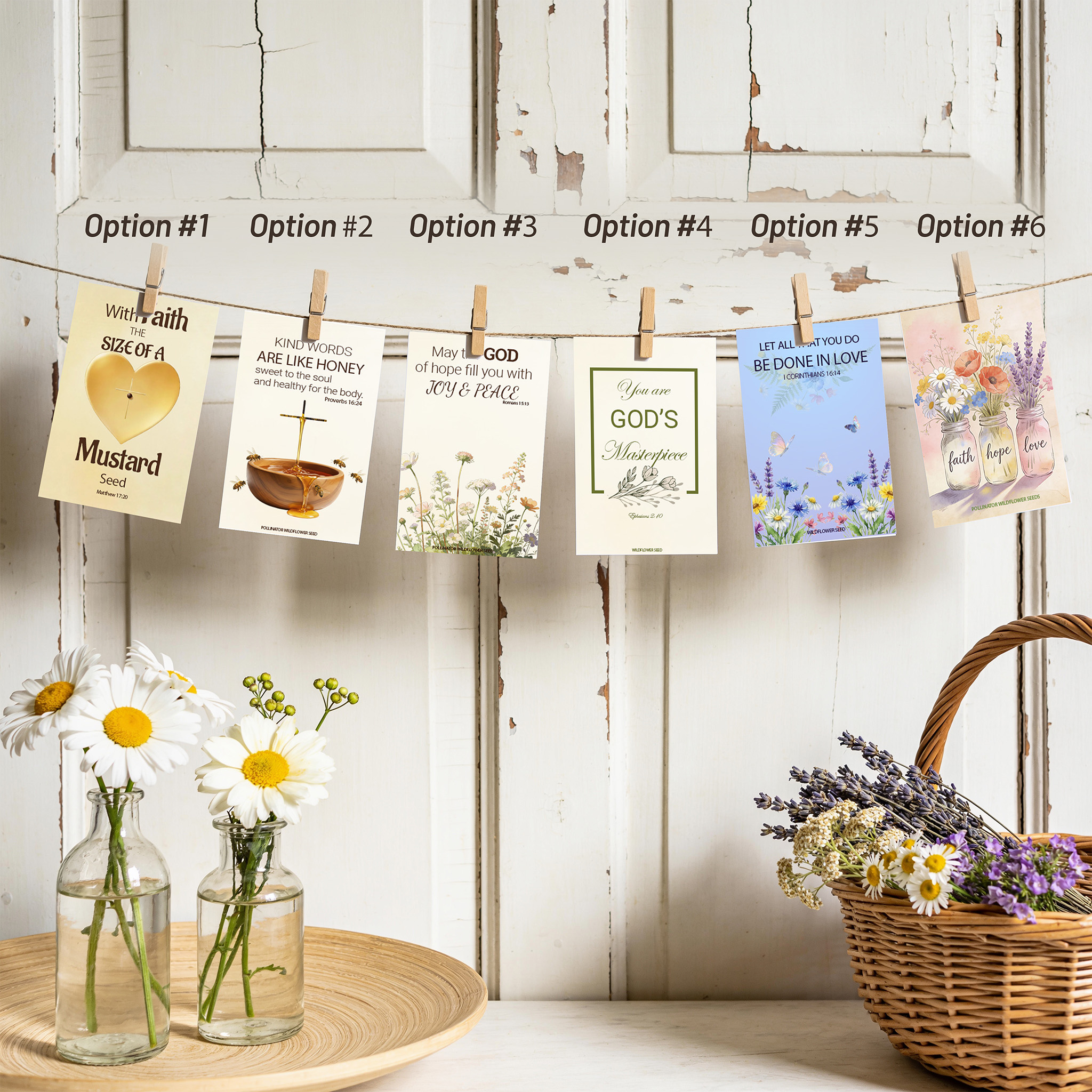 Faith Based Seed Packet Favor Options