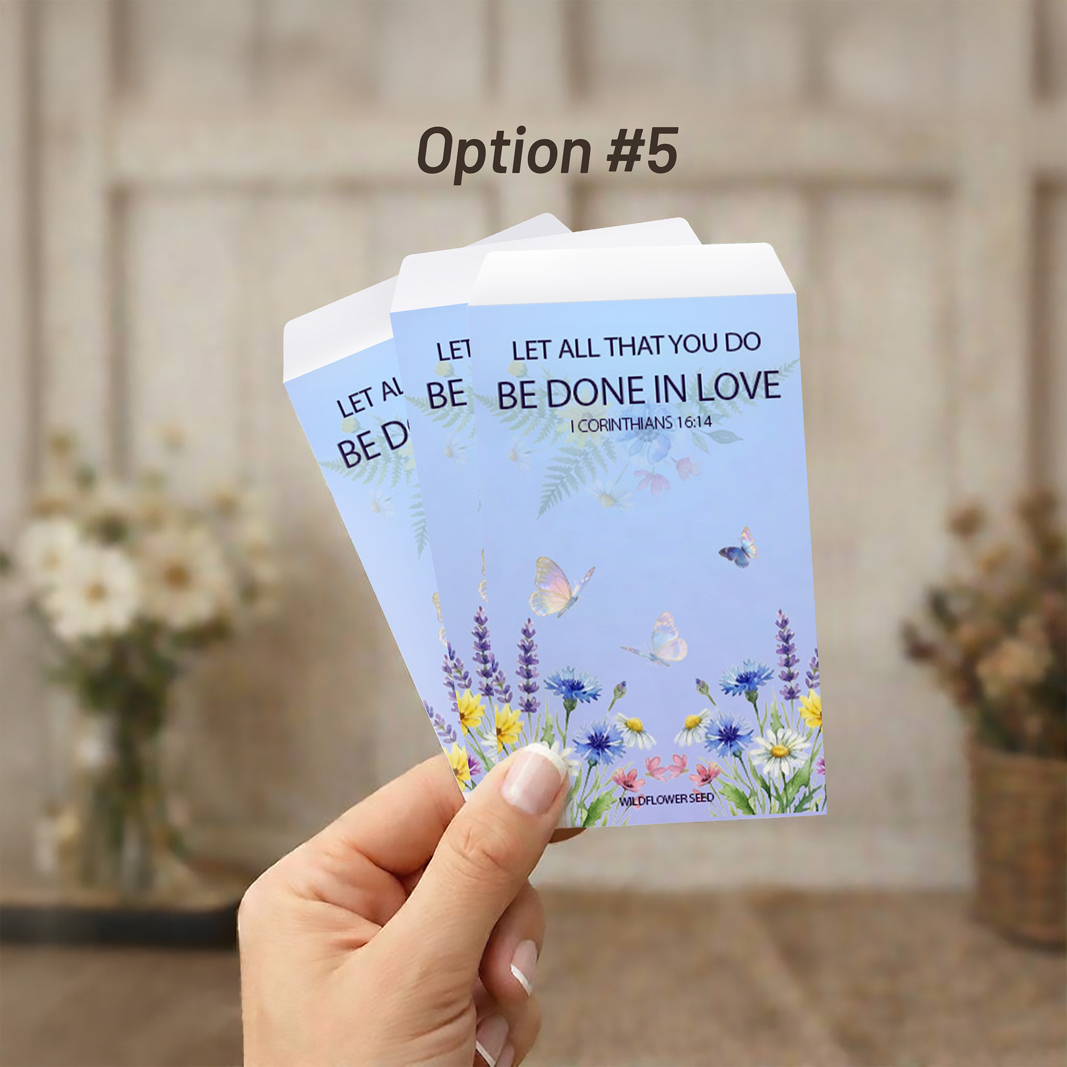 Faith Based Seed Packet Favor Option 5