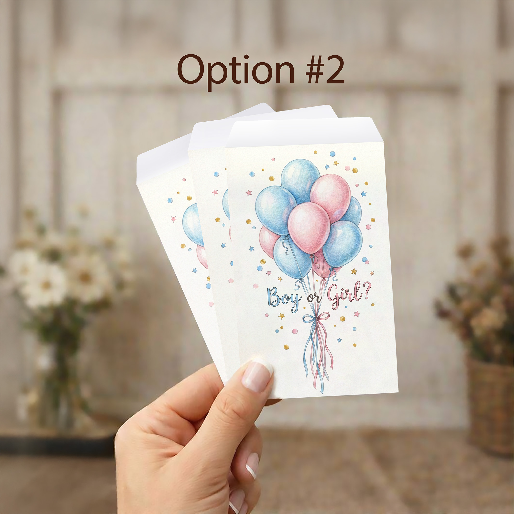 Gender Reveal Seed Packet Favor Option 2