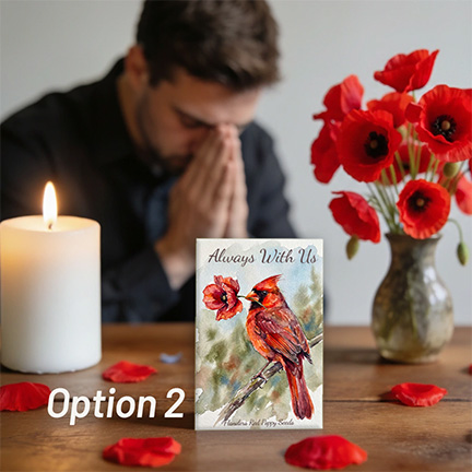 Memorial or Funeral Seed Packet Favor Option 2