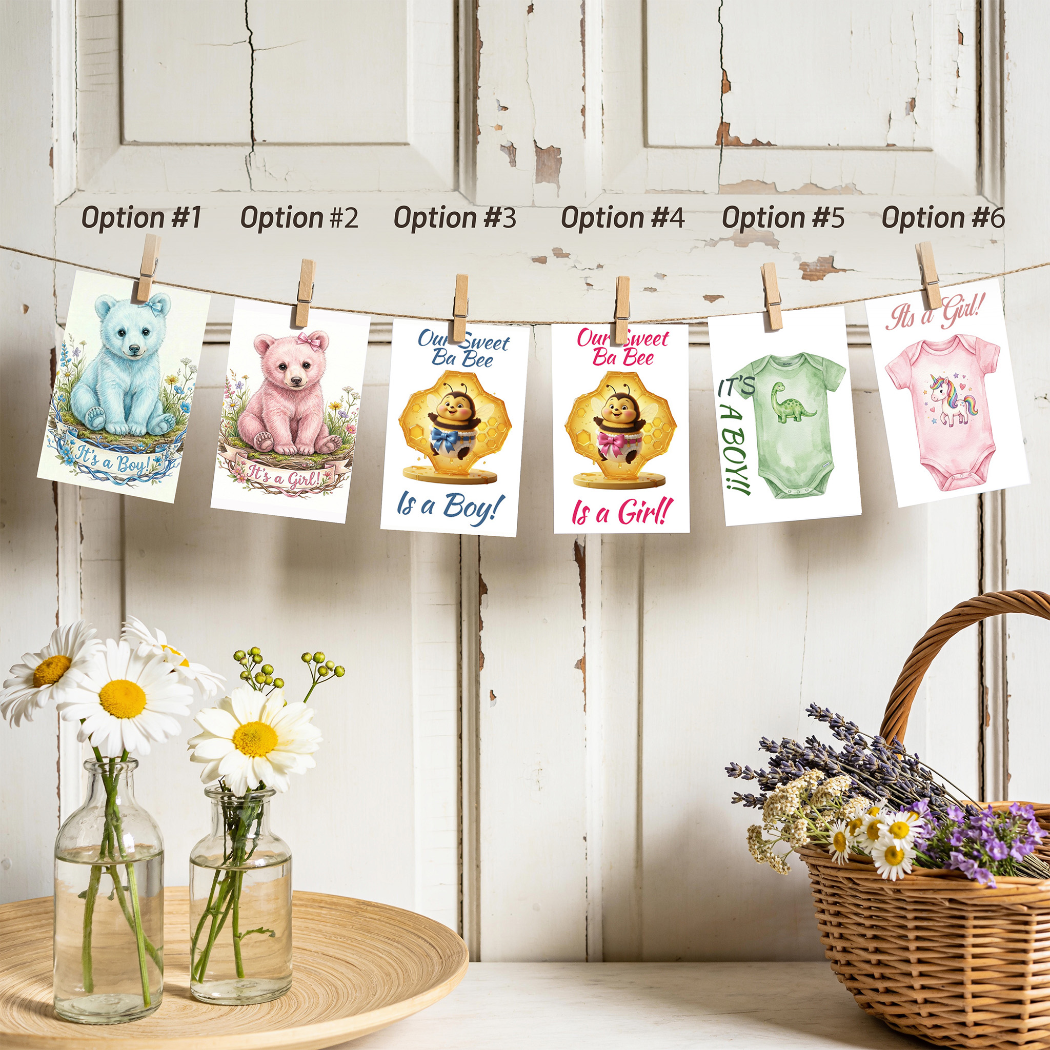 Baby Shower Seed Packet Favor Options