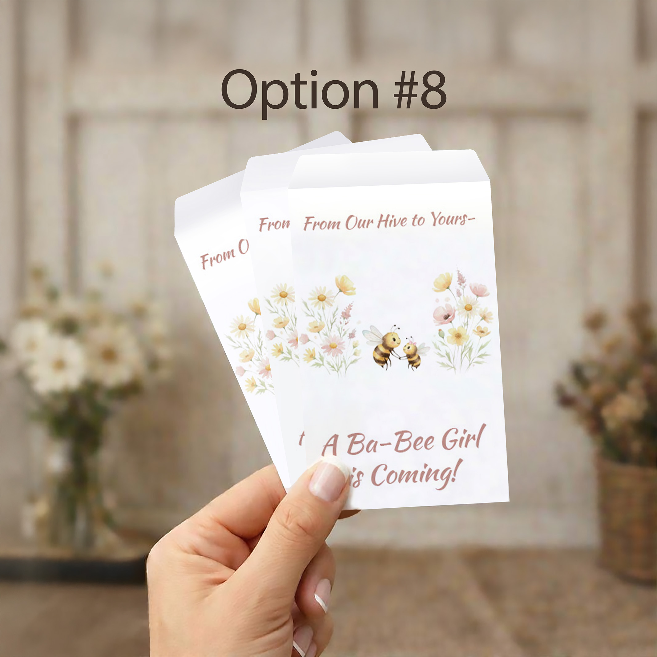 Baby Shower Seed Packet Favor Option 8