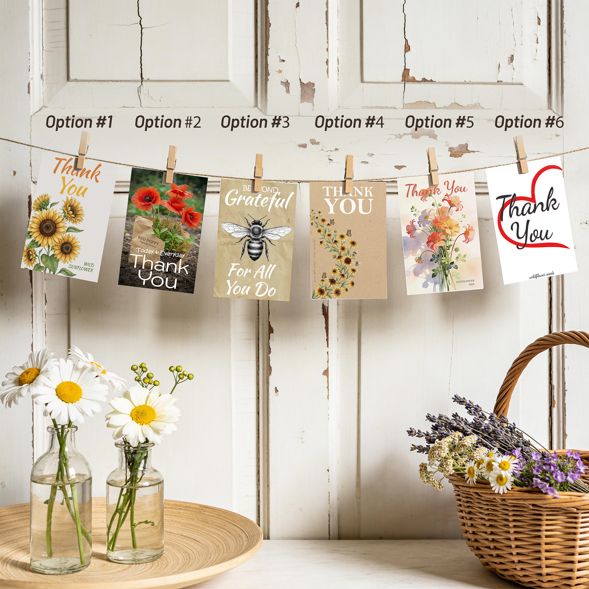 Thank You Seed Packet Favor Options