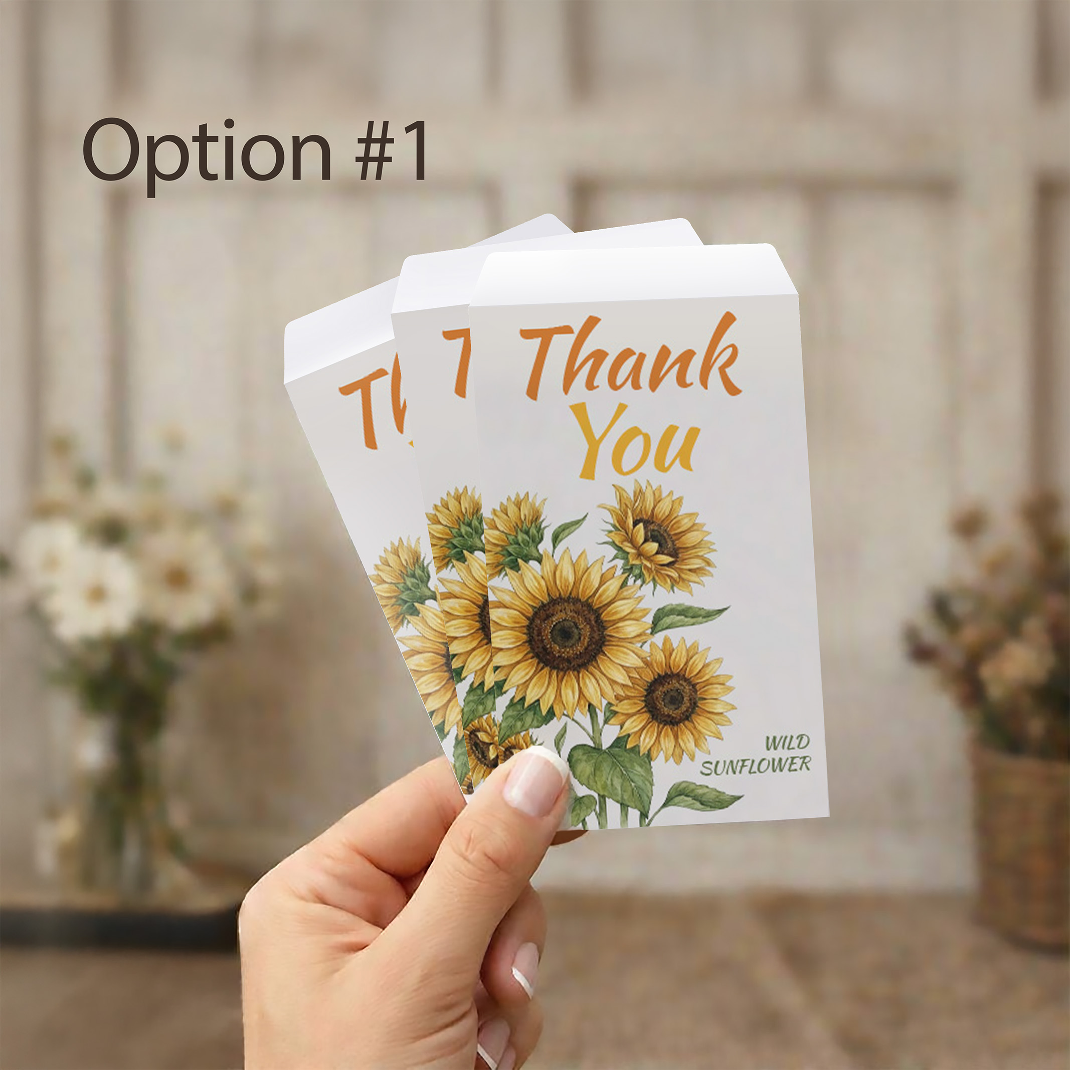 Thank You Seed Packet Favor Option 1