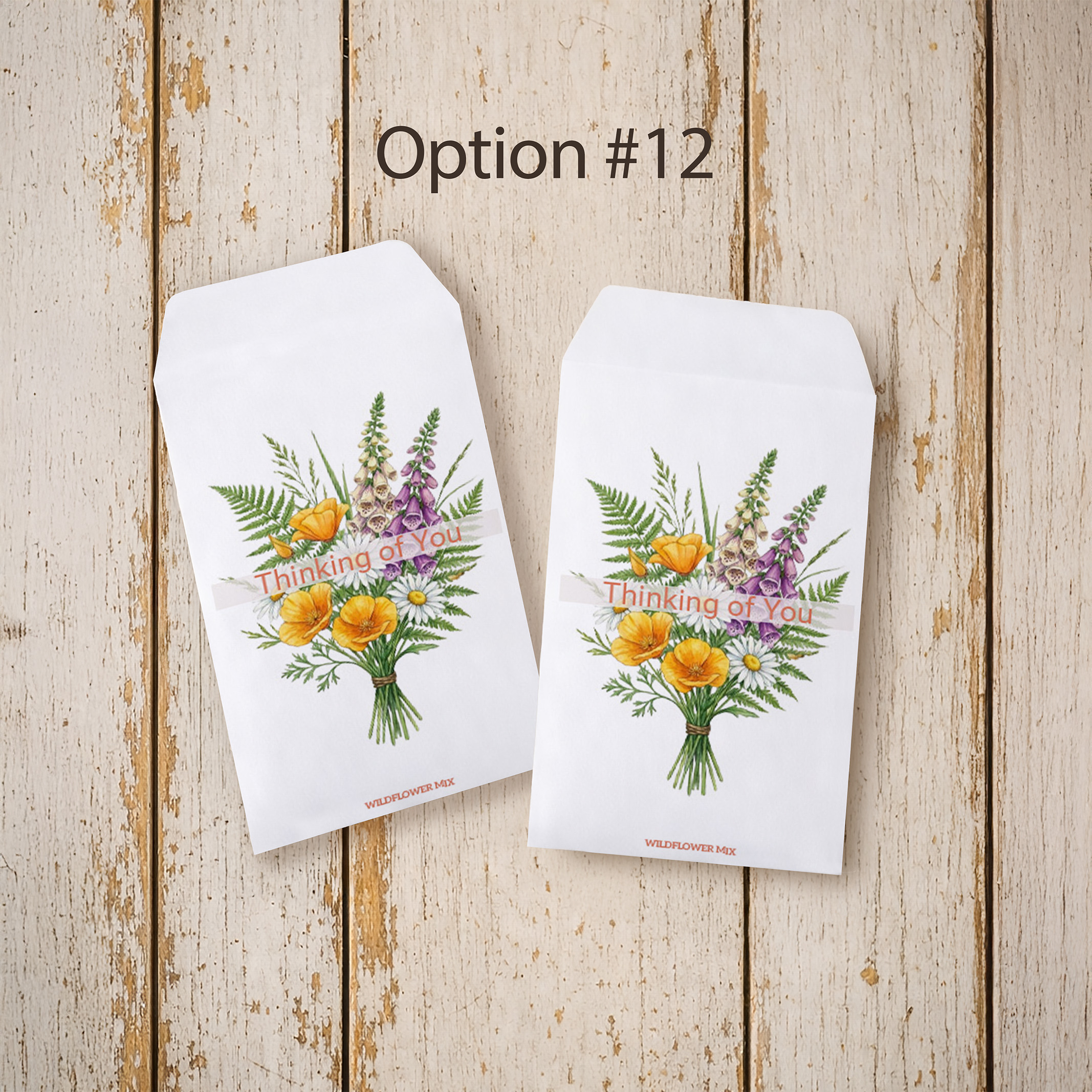 Thank You Seed Packet Favor Option 12