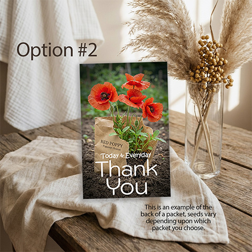 Thank You Seed Packet Favor Option 2