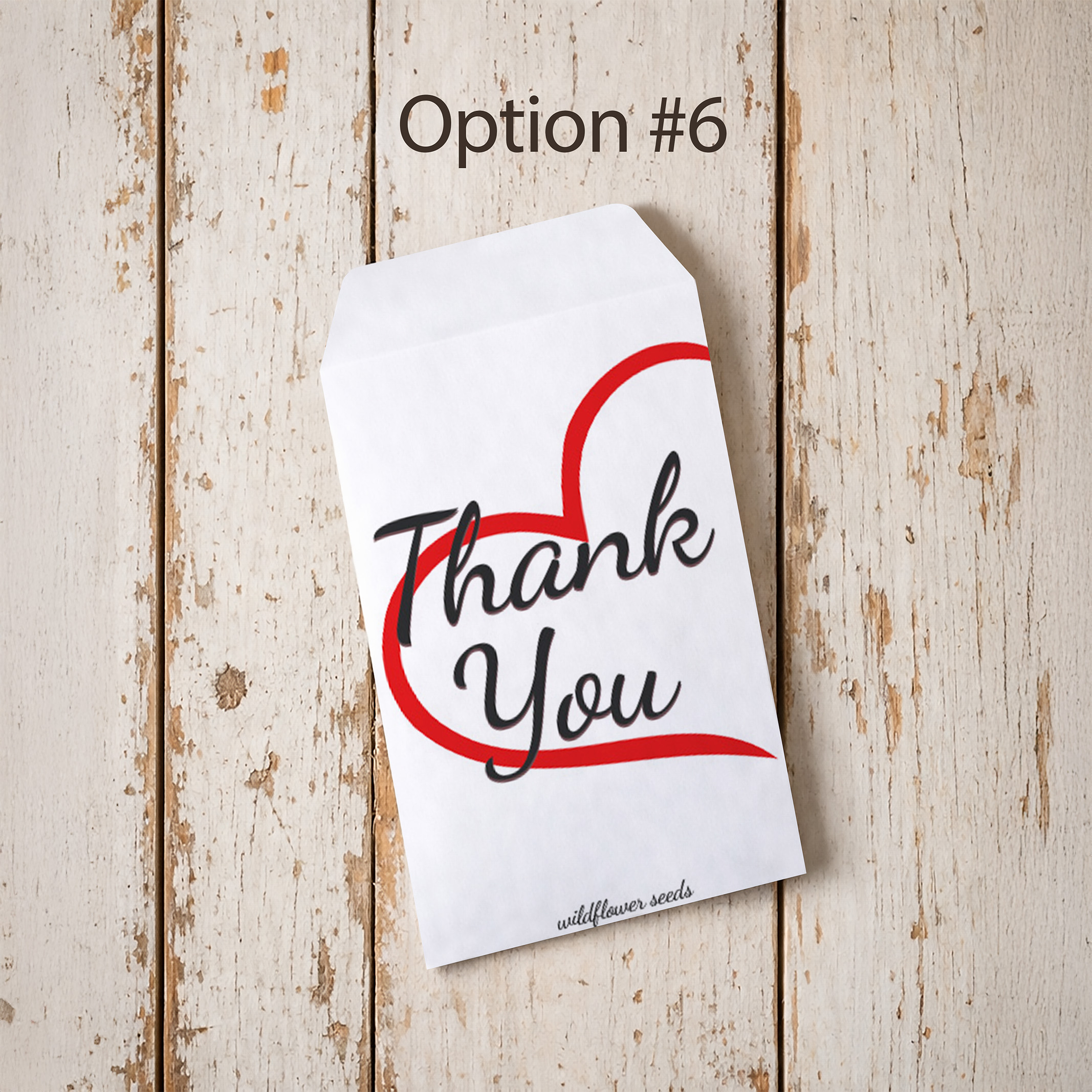 Thank You Seed Packet Favor Option 6