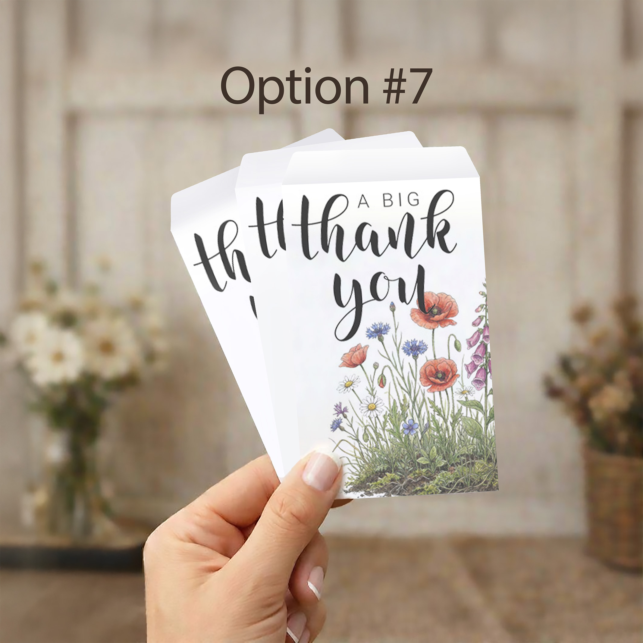 Thank You Seed Packet Favor Option 7