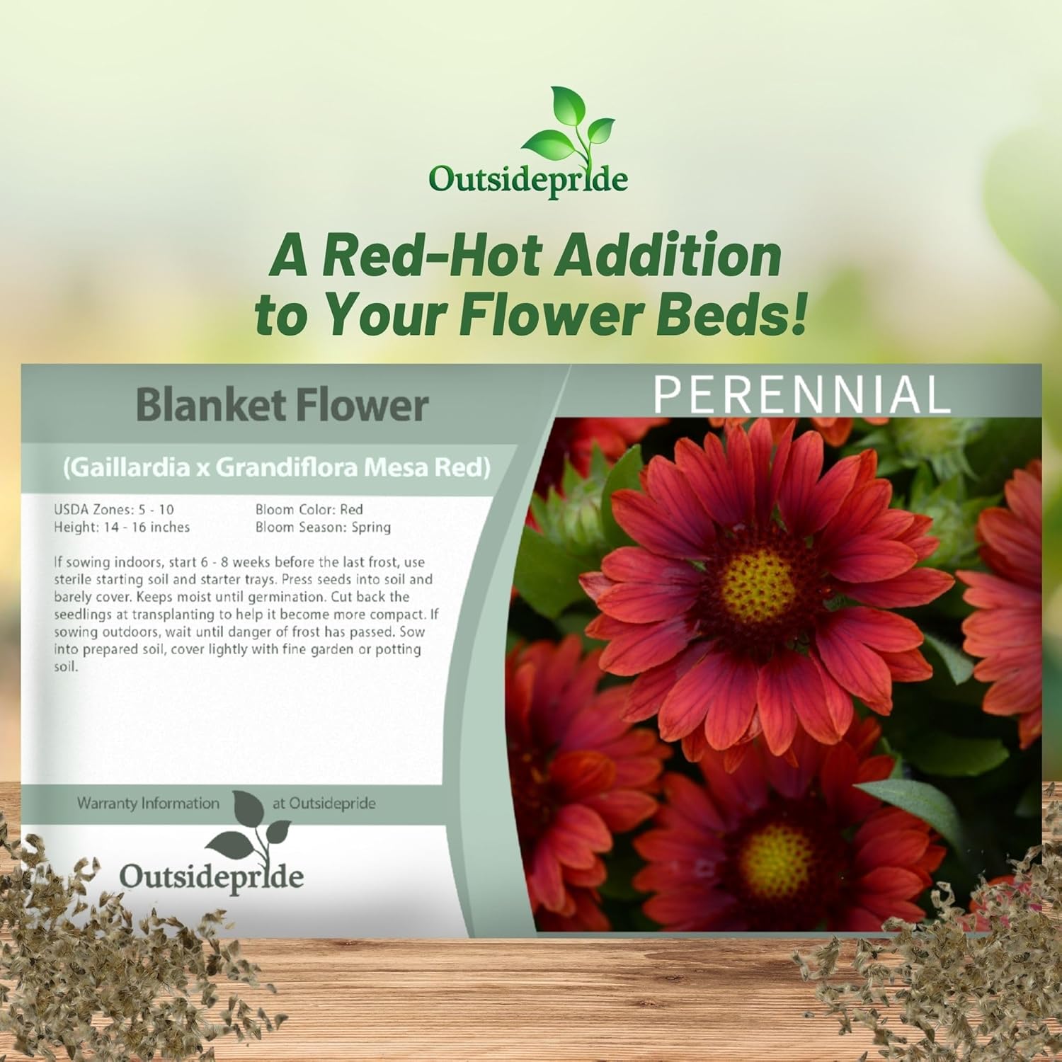 Gaillardia Mesa Red Seed Packet