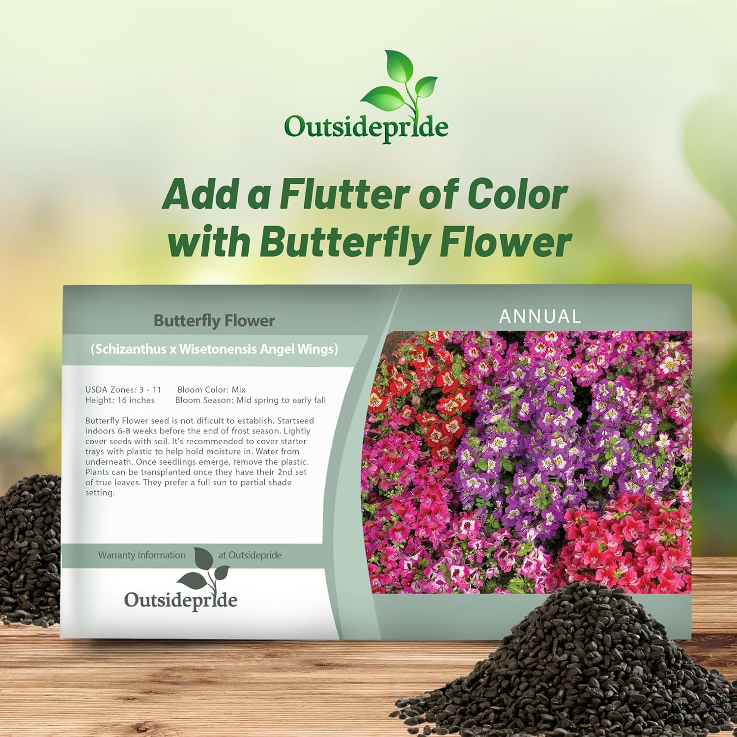Butterfly Flower Seed Packet