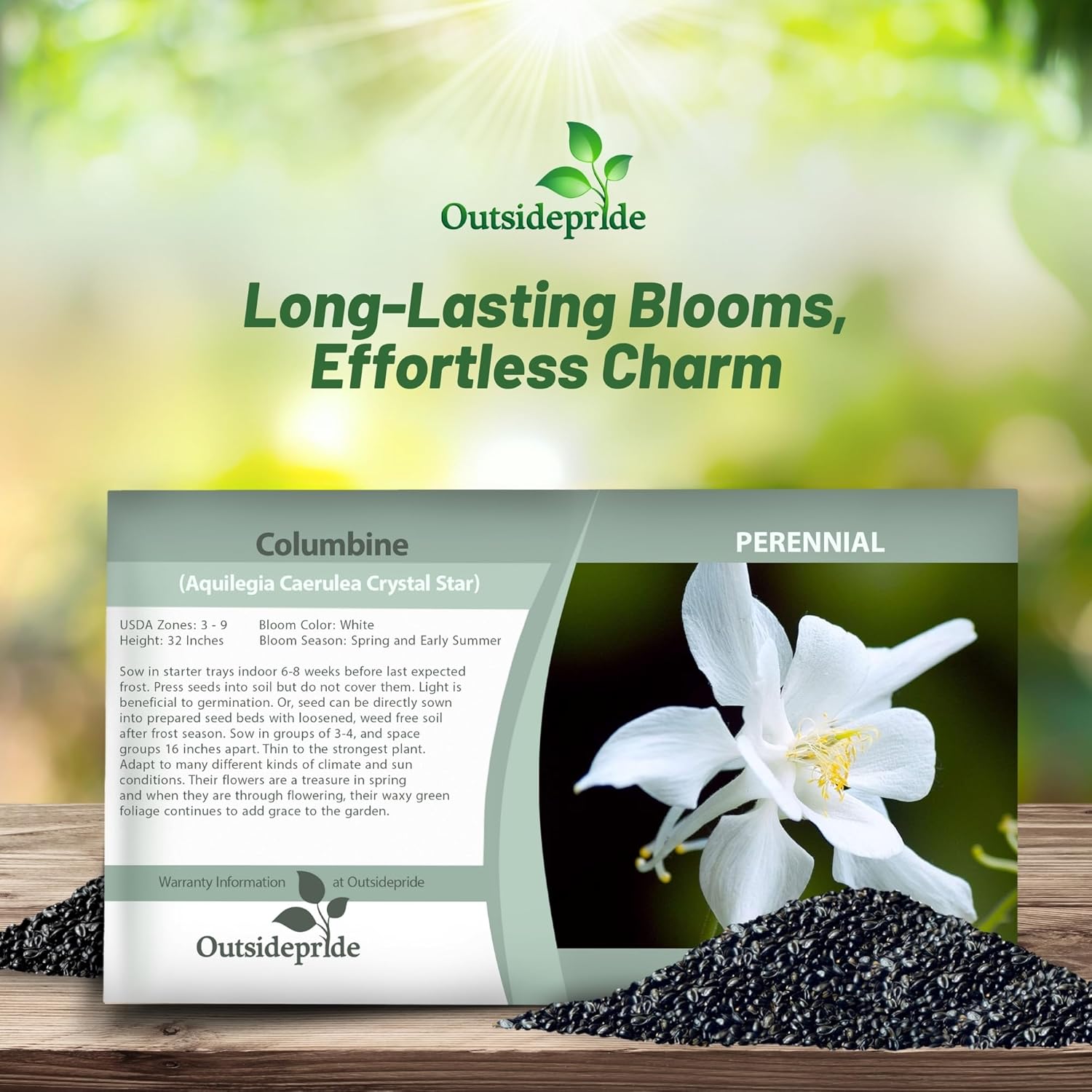Columbine Crystal Star Seed Packet