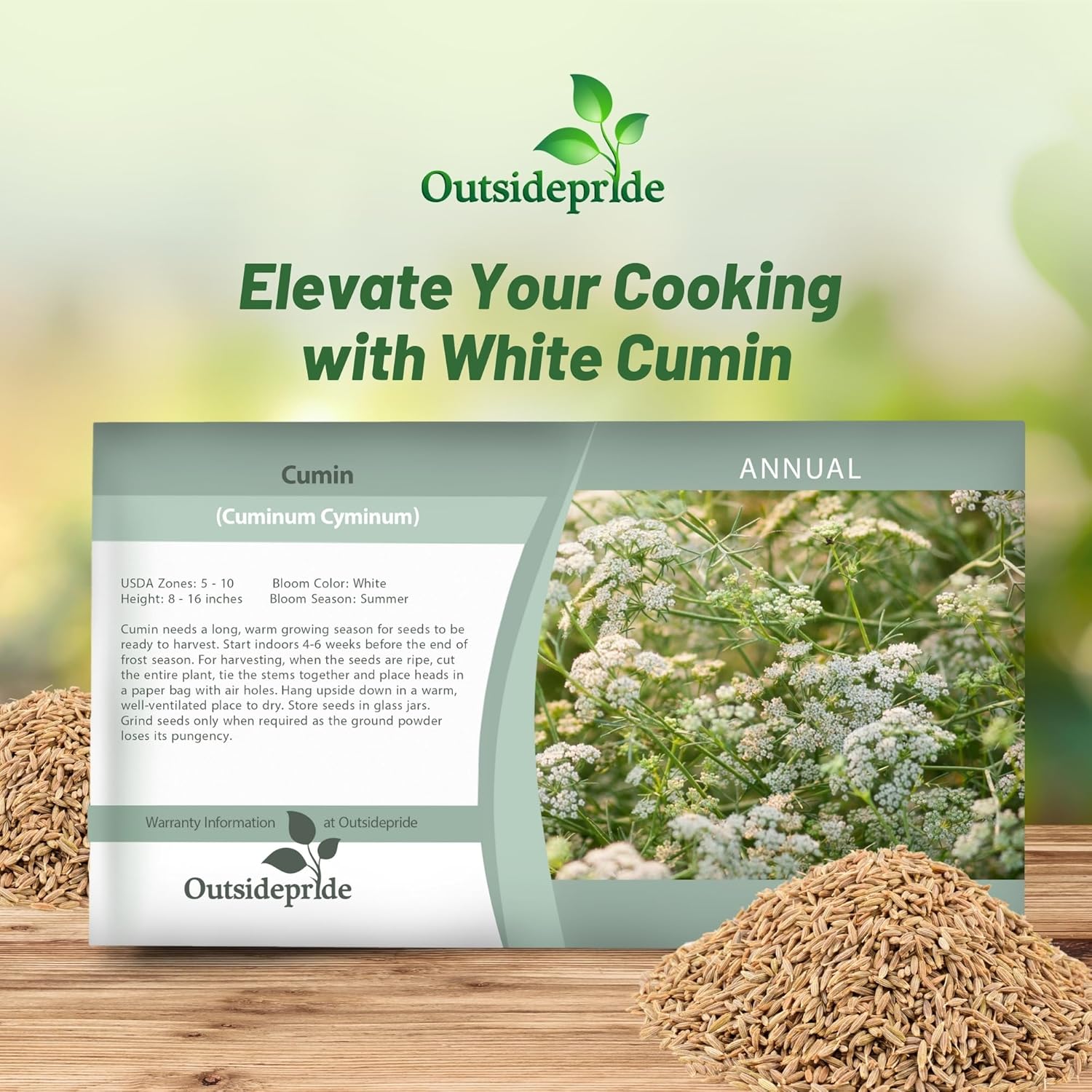 Cumin Herb Seed Packet