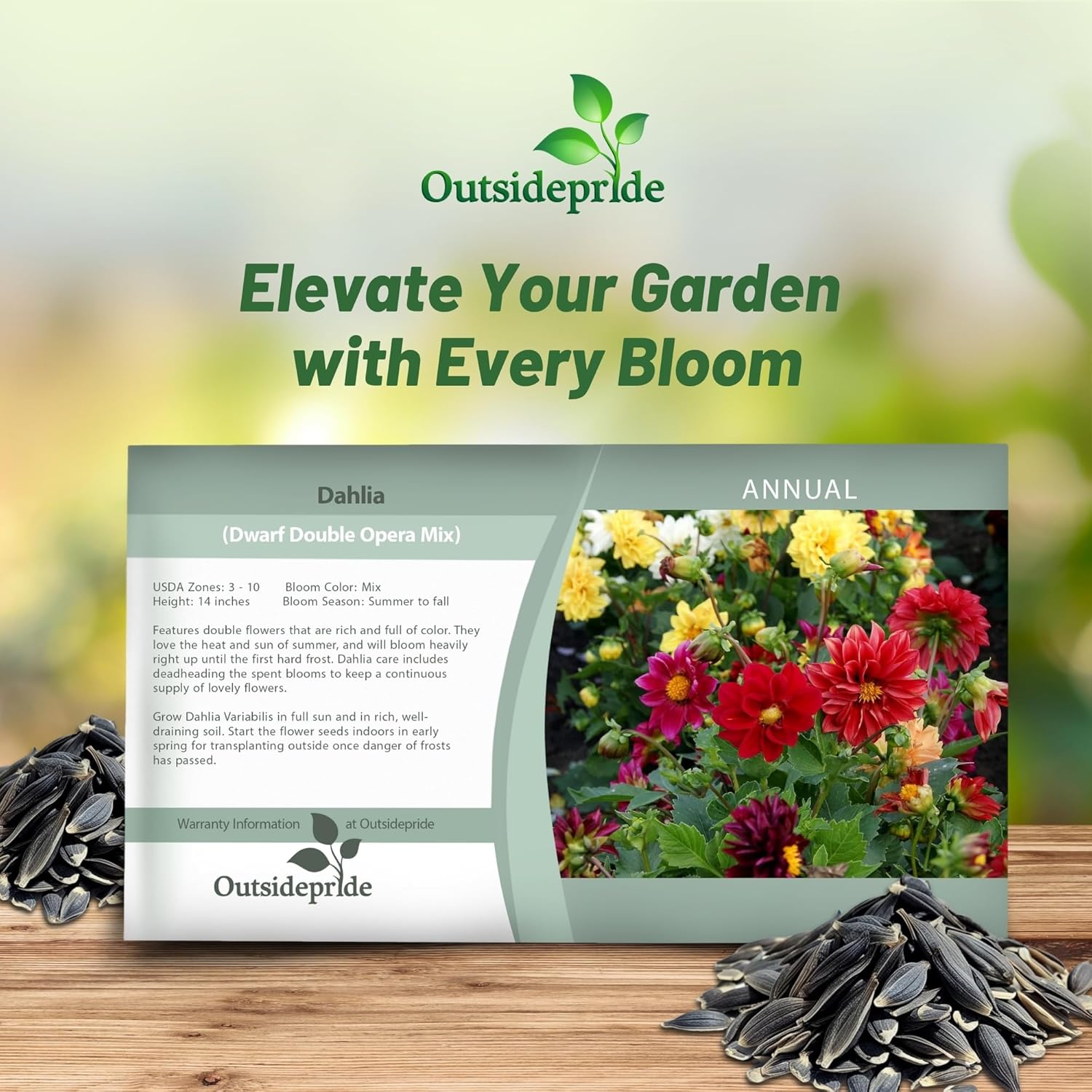Dahlia Opera Seed Packet Mix
