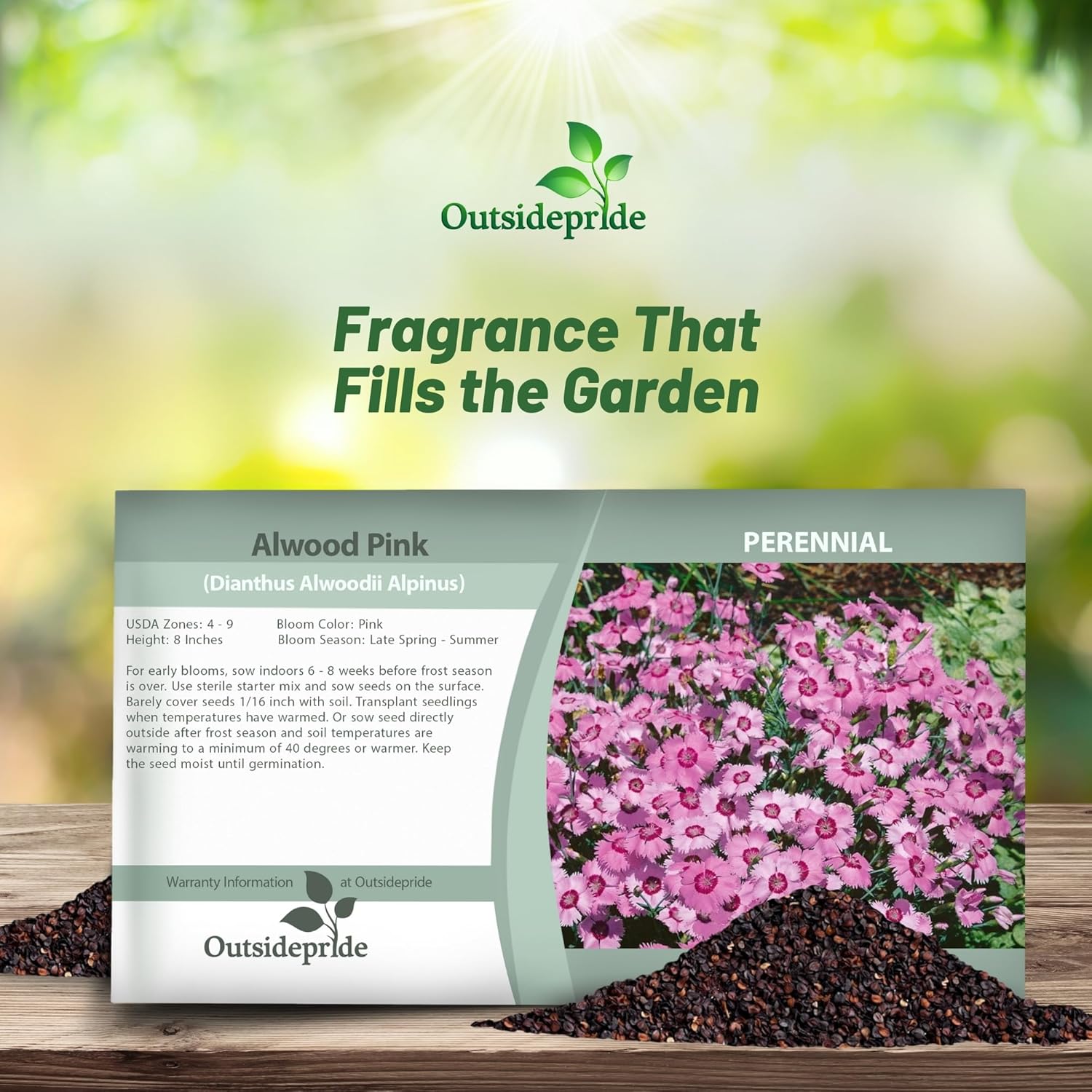 Dianthus Alwoodii Flower Seed Packet