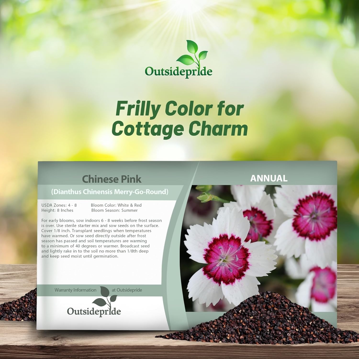 Dianthus Merry-go-round Seed Packet