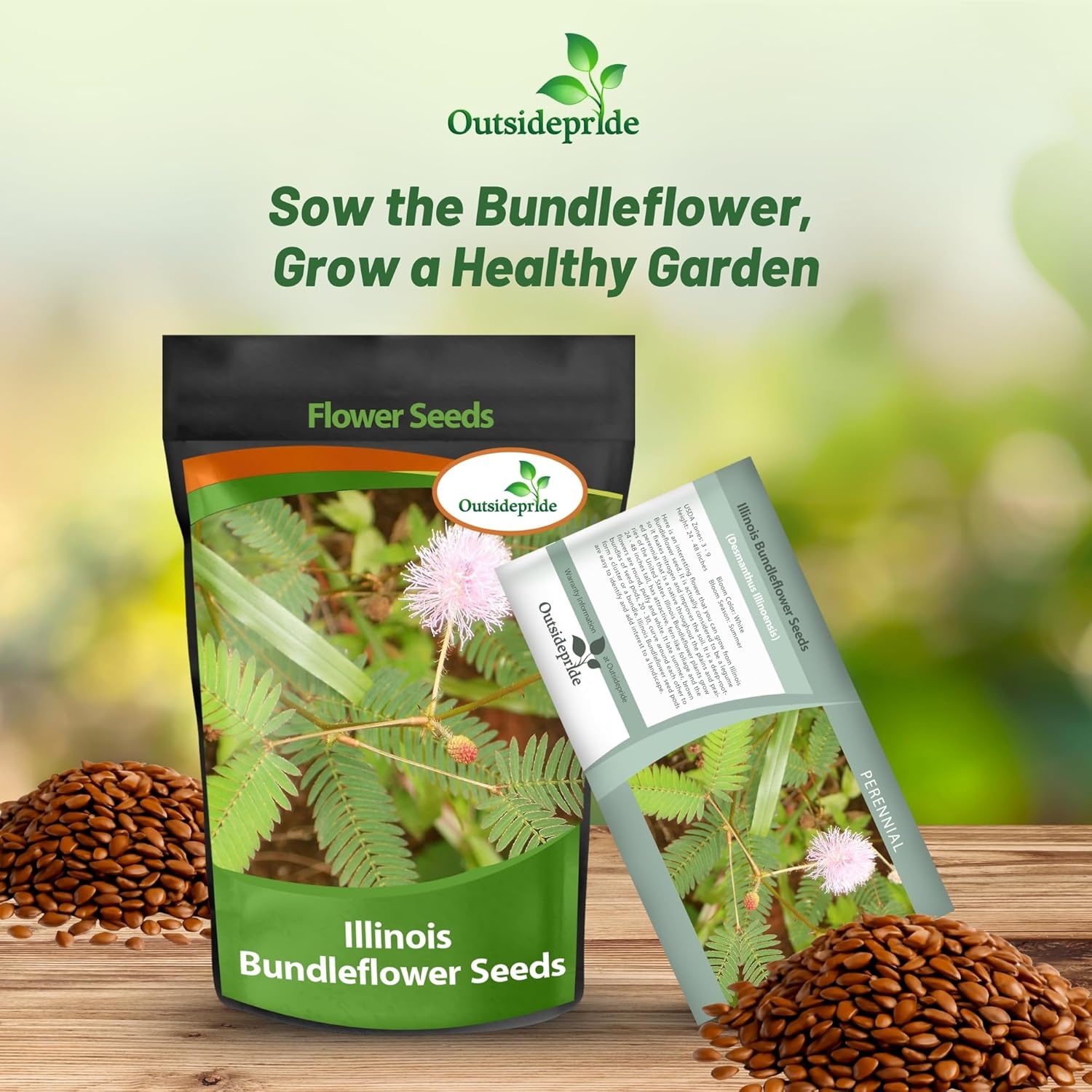 Illinois Bundleflower Seed Packet