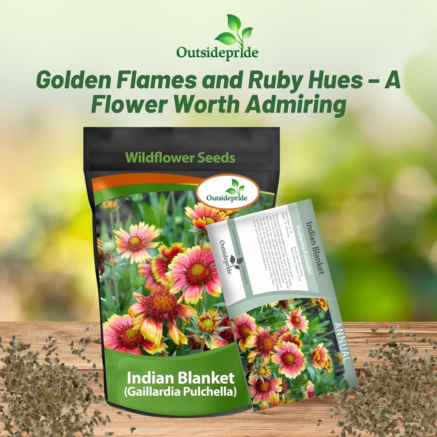 Indian Blanket Seed Packet