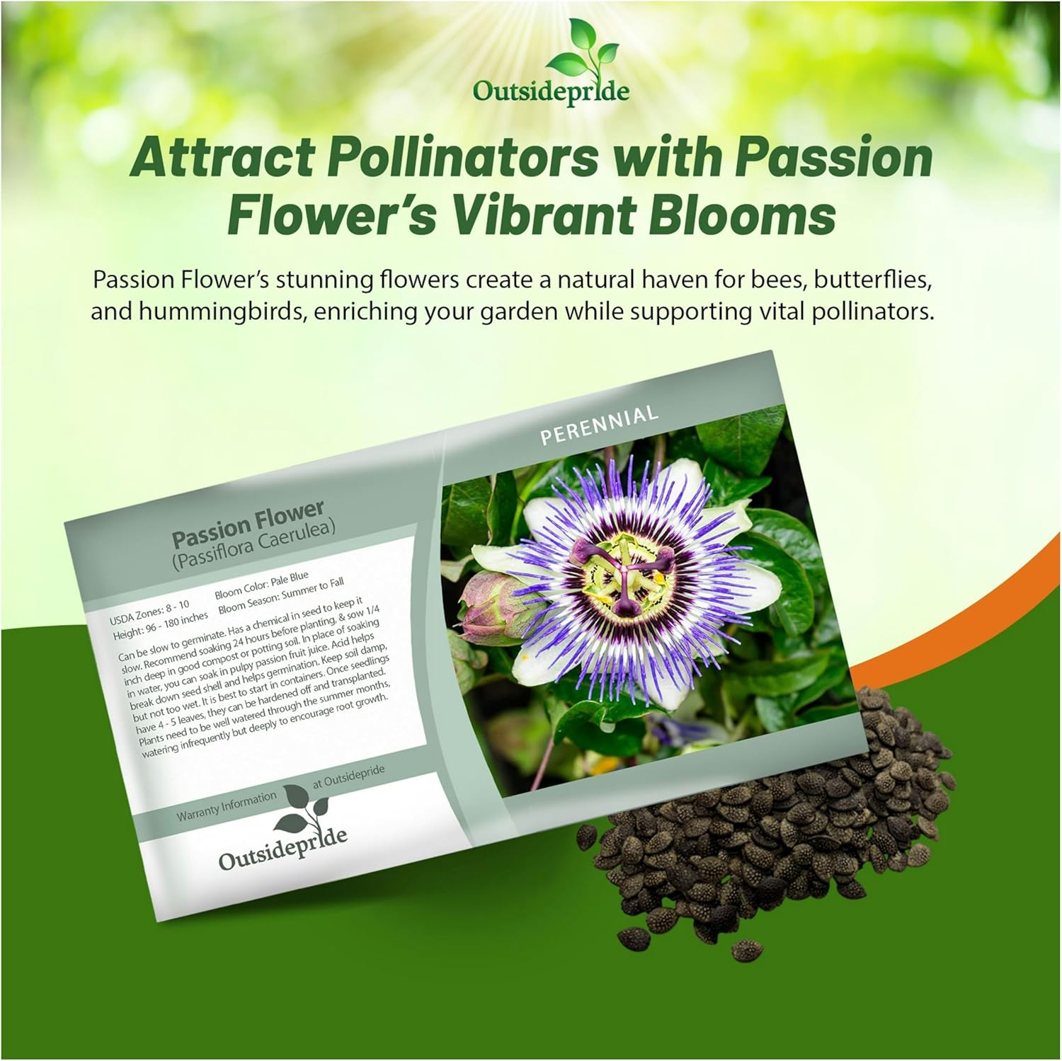 Passion Flower Seed Packet
