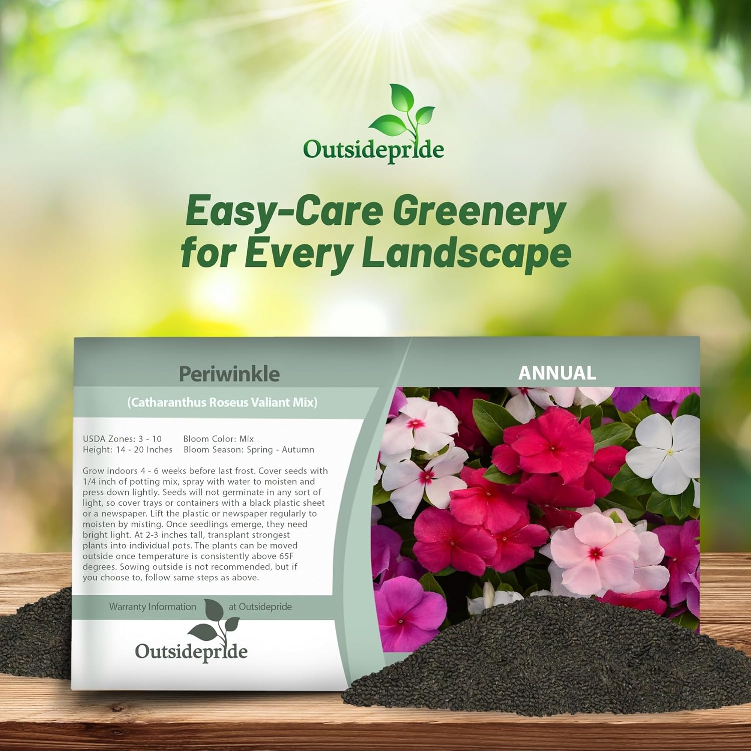 Vinca Valiant Seed Packet Mix